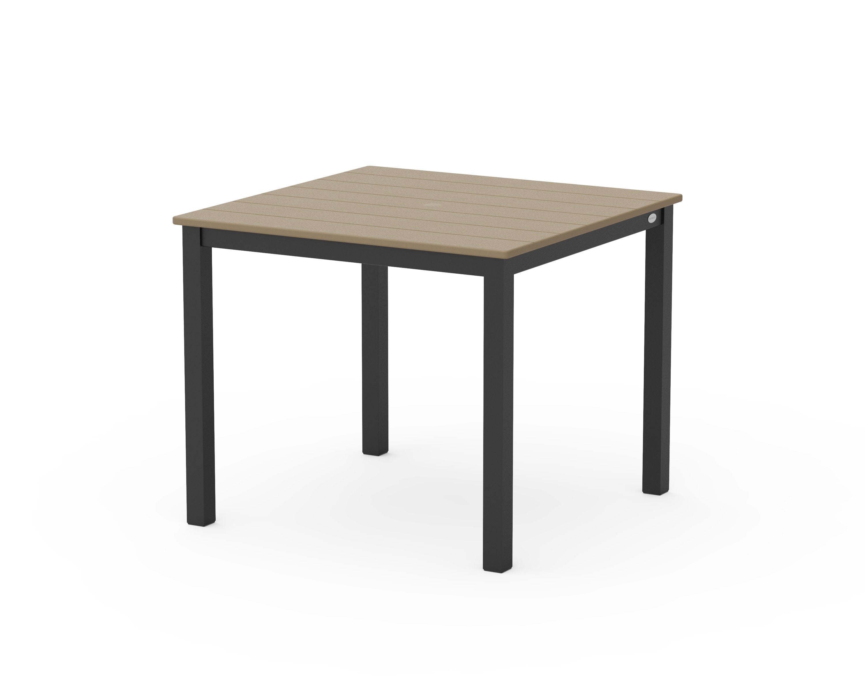 Main Street 36" x 36" Dining Table in Black / Vintage Sahara