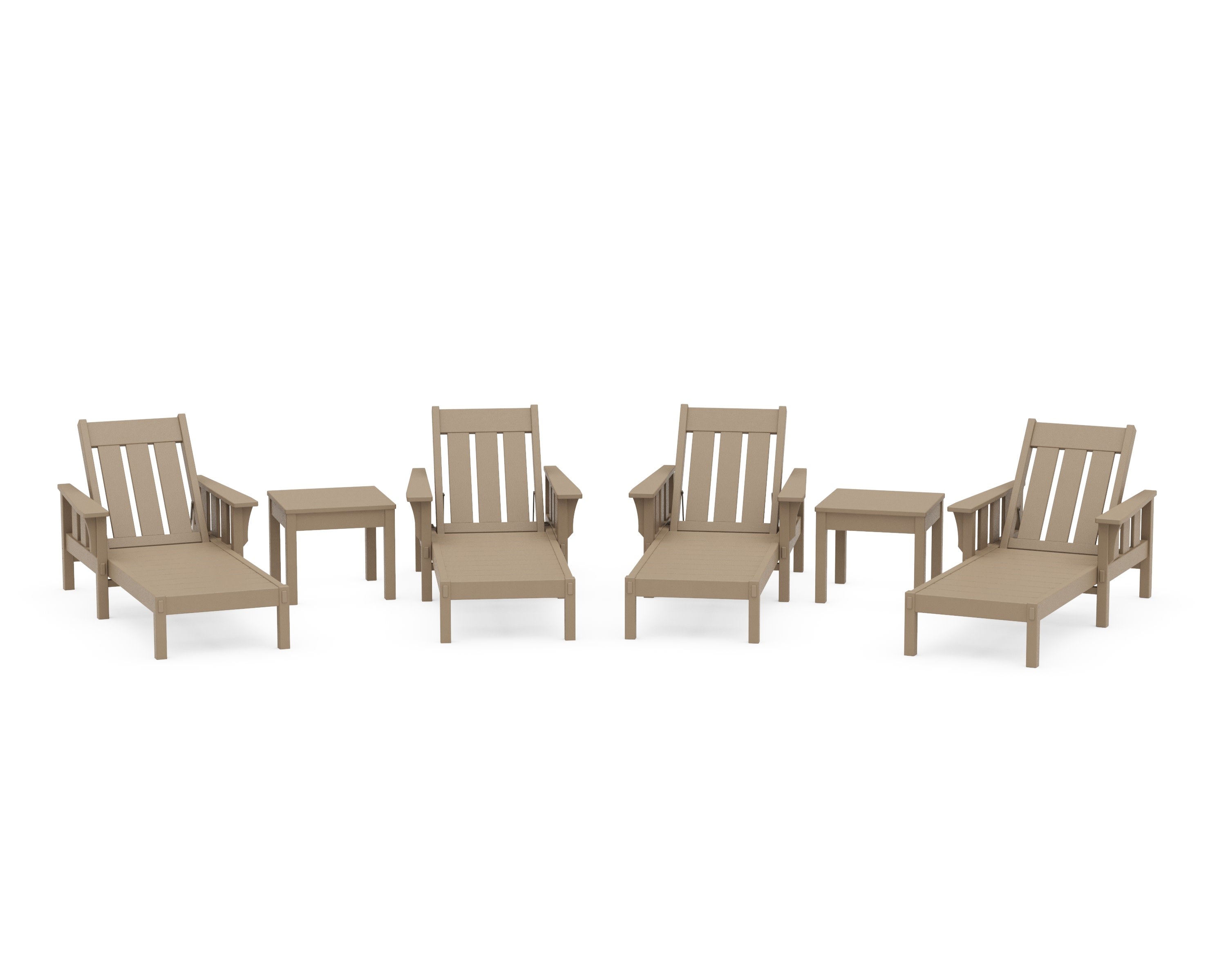 Acadia 6-Piece Chaise Set in Vintage Sahara