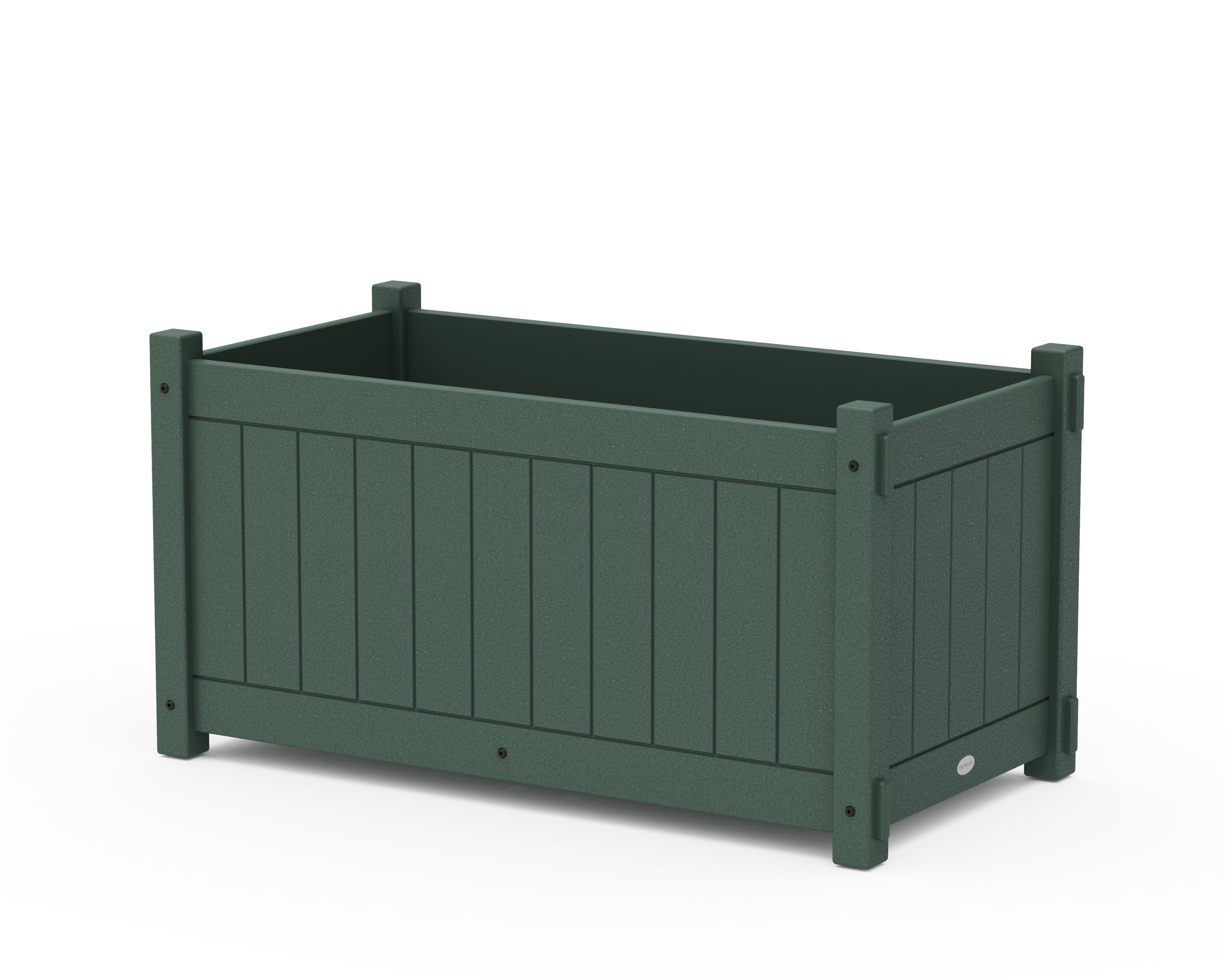 Vineyard Large Rectangle Double Planter Box in Green