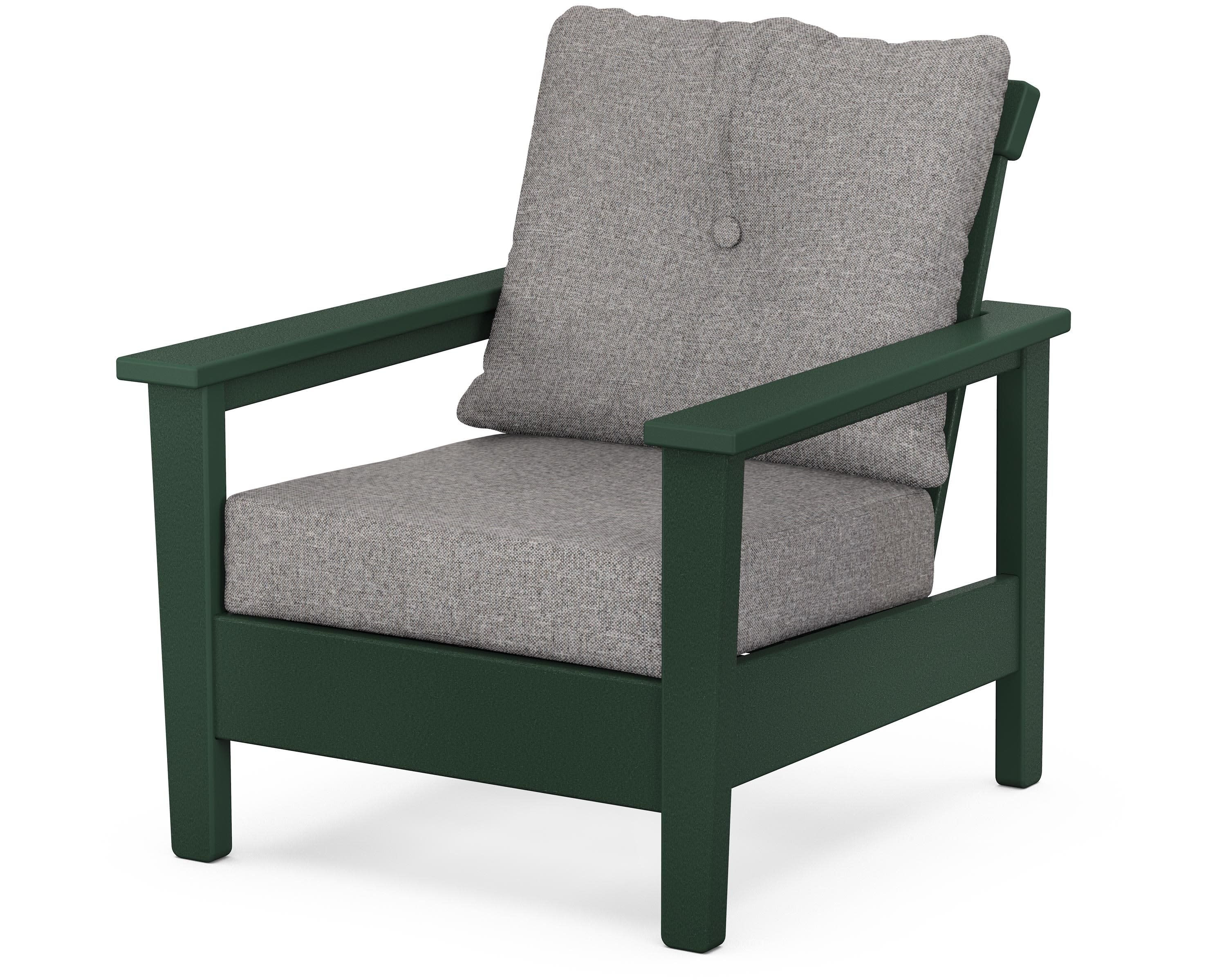 Prescott Deep Seating Chair in Green / Grey Mist