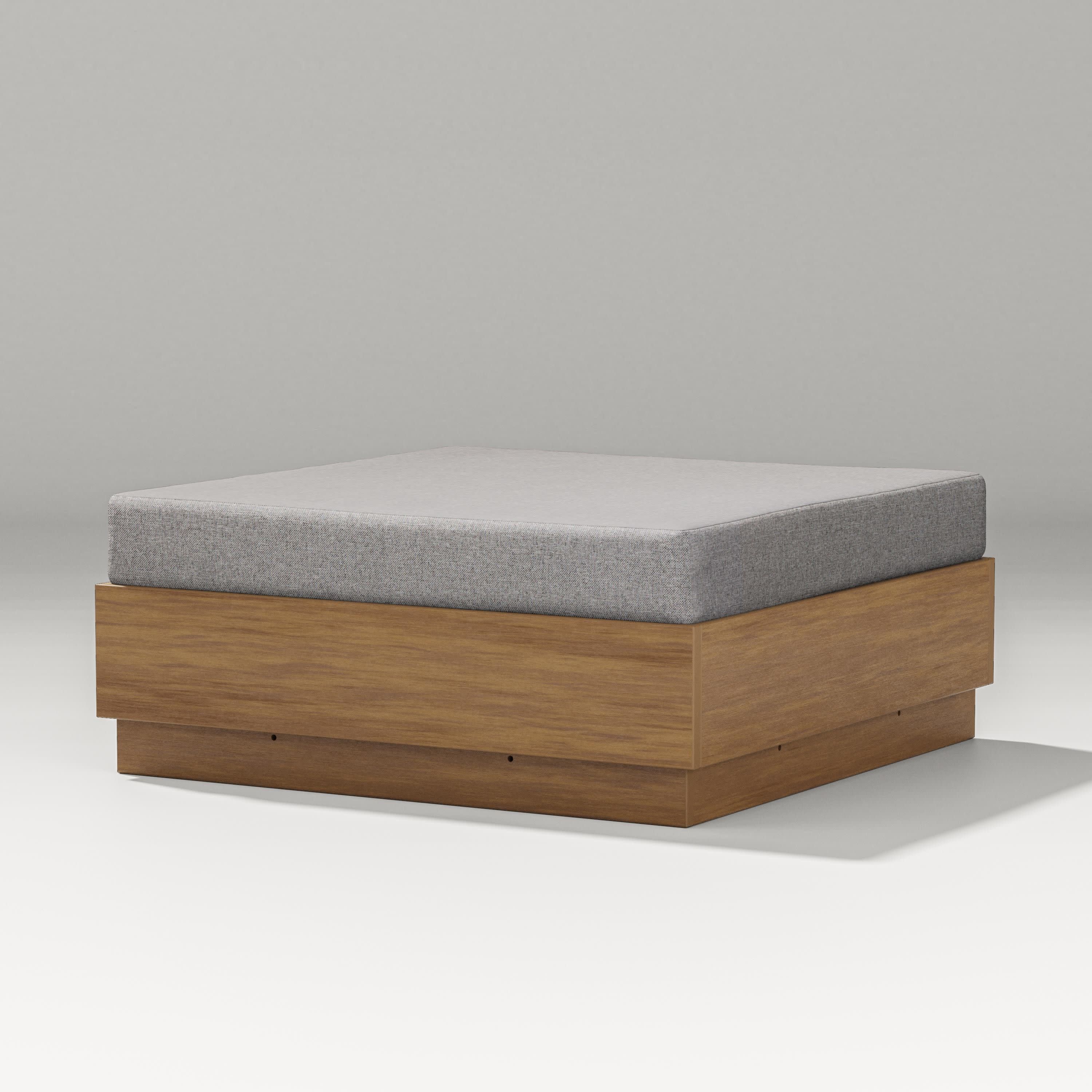 Elevate Lounge Ottoman in Natural / Grey Mist