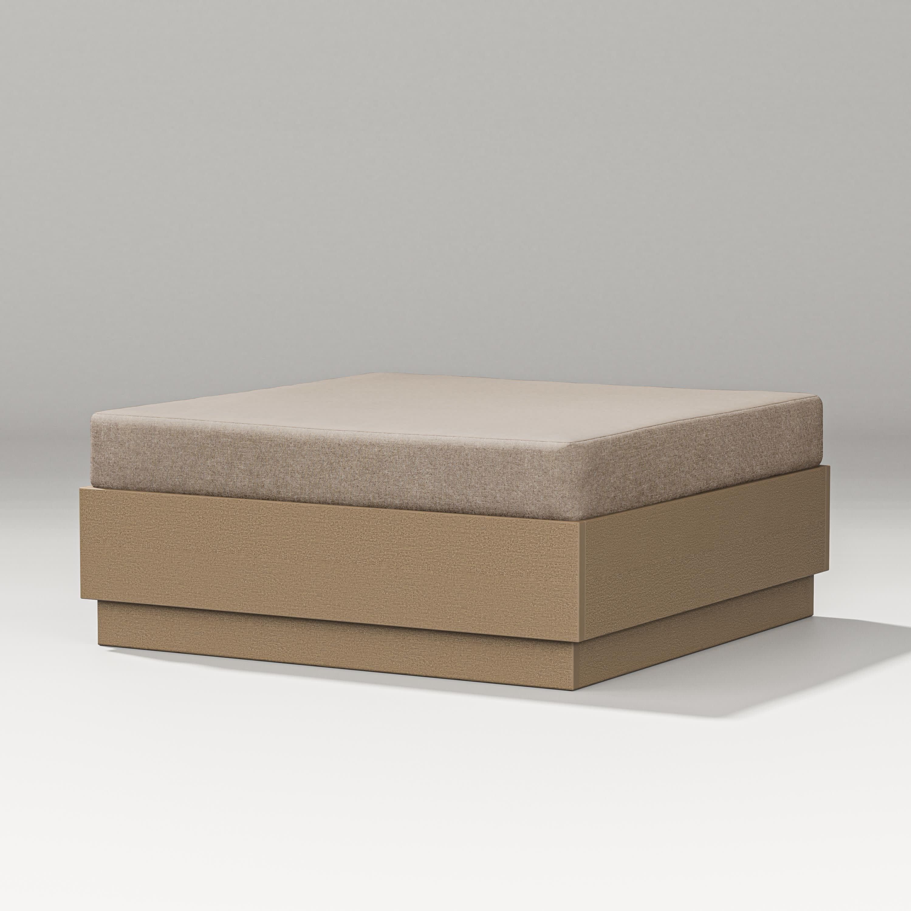 Elevate Lounge Ottoman in Vintage Sahara / Spiced Burlap
