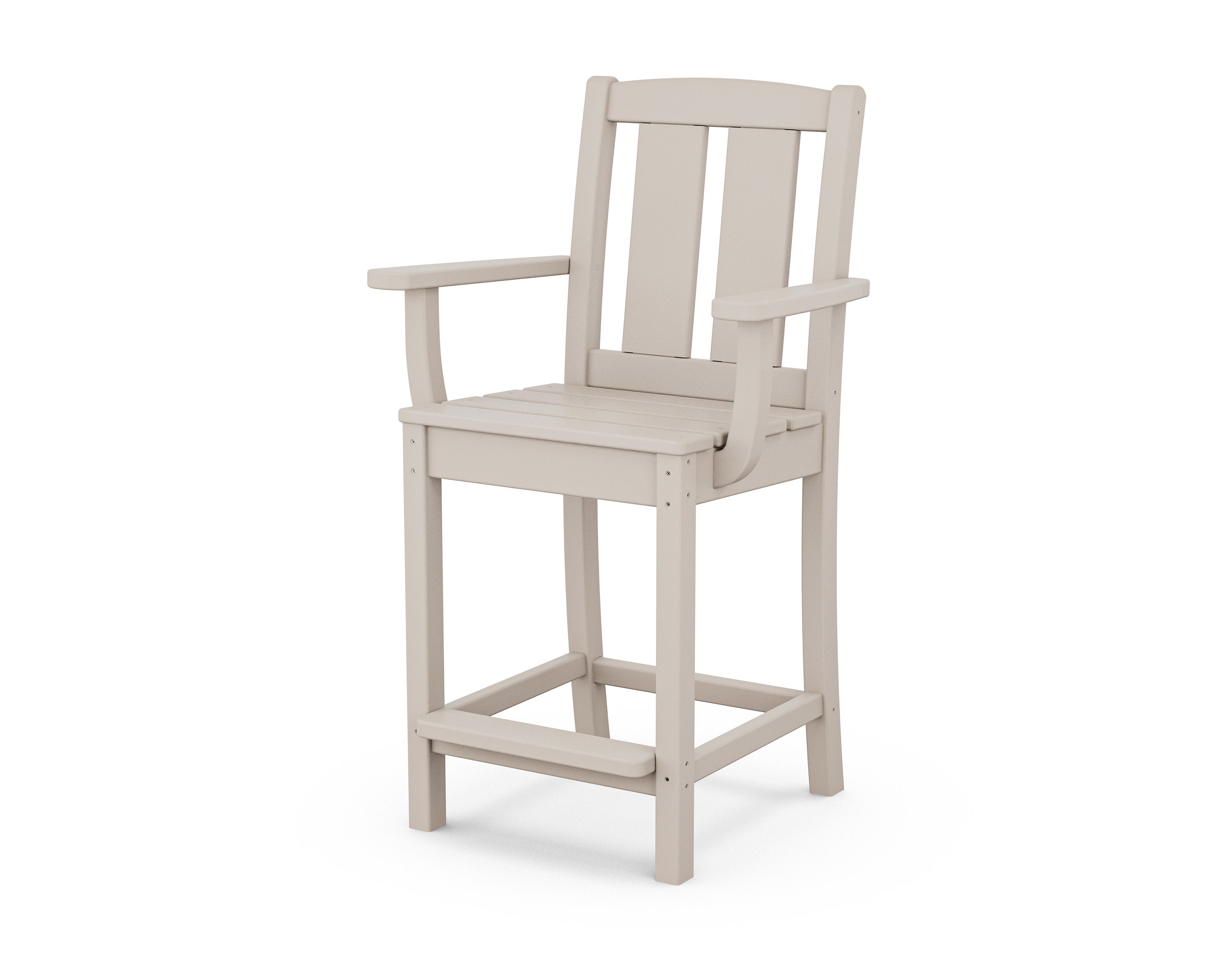 Mission Counter Arm Chair in Sand