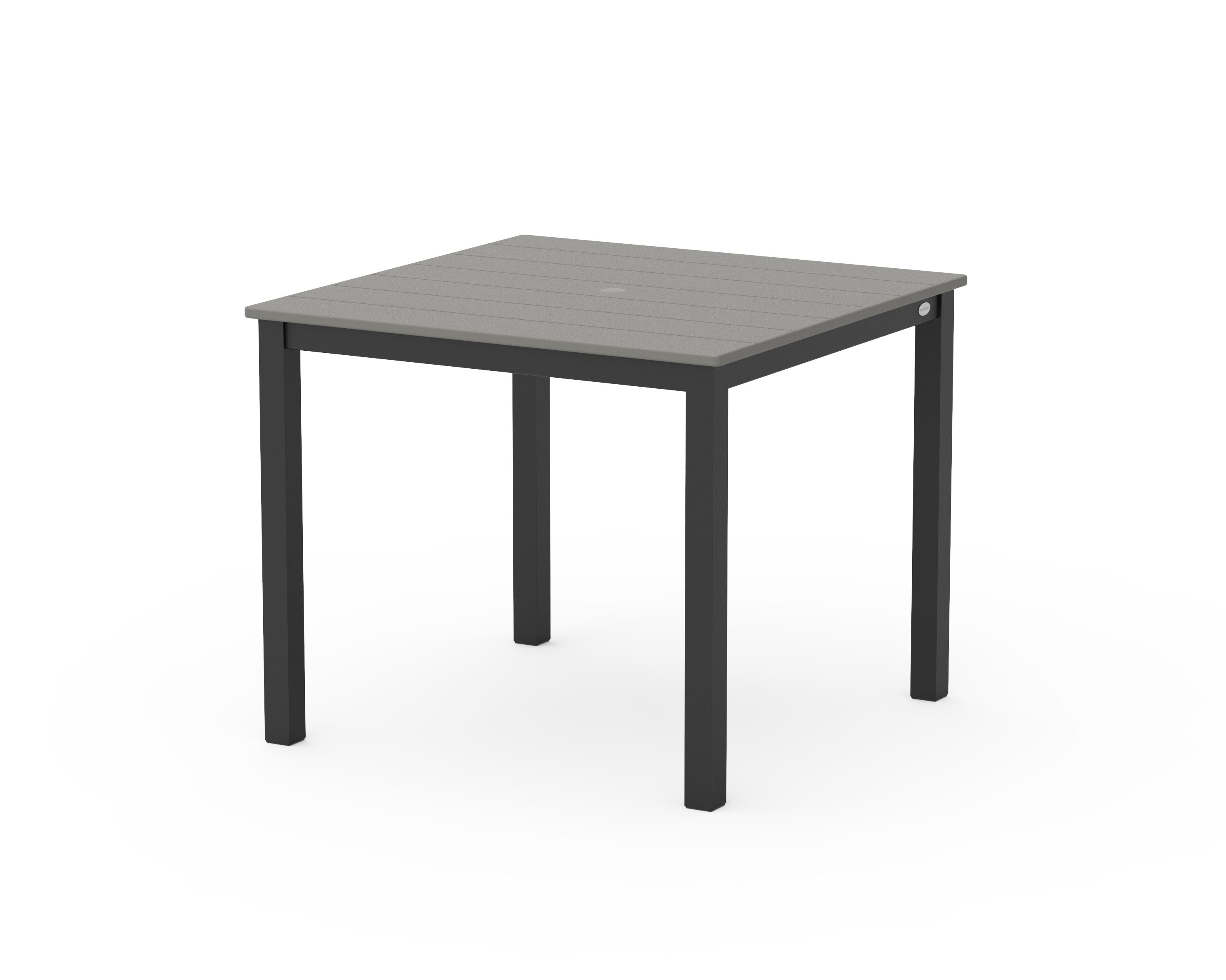 Main Street 36" x 36" Dining Table in Black / Slate Grey