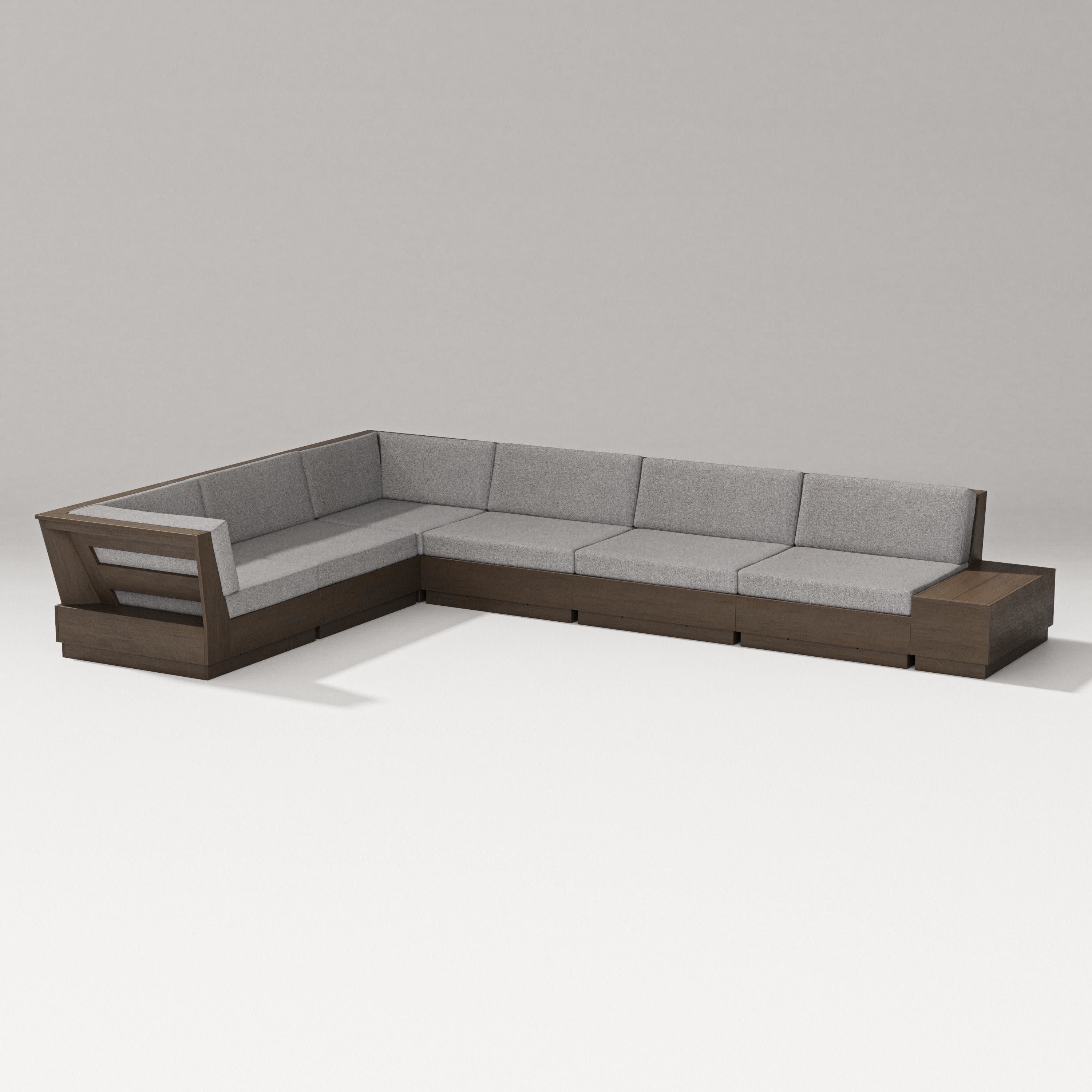 Elevate 7-Piece Corner Sectional in Kona / Grey Mist