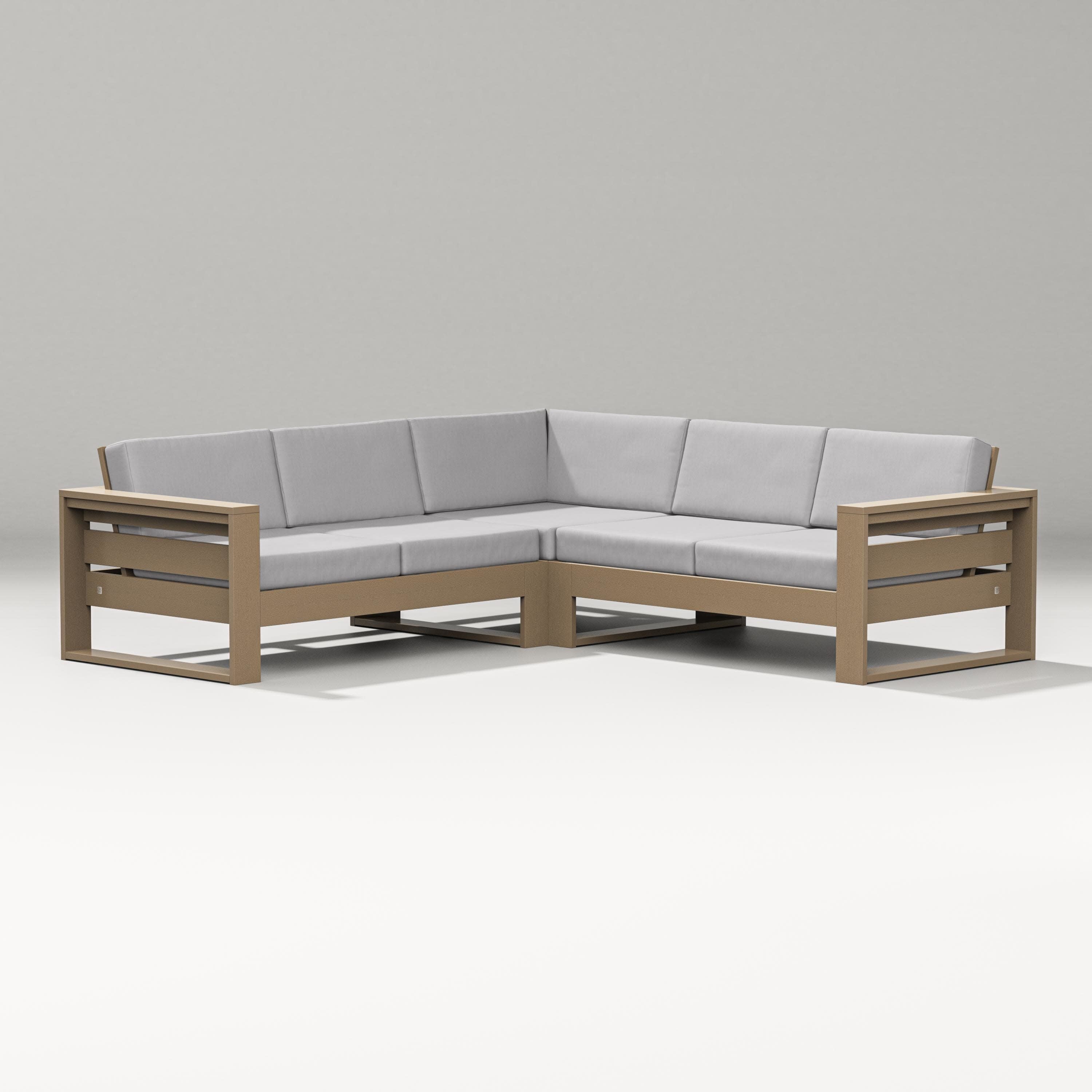 Latitude Corner Sectional in Vintage Sahara / Granite