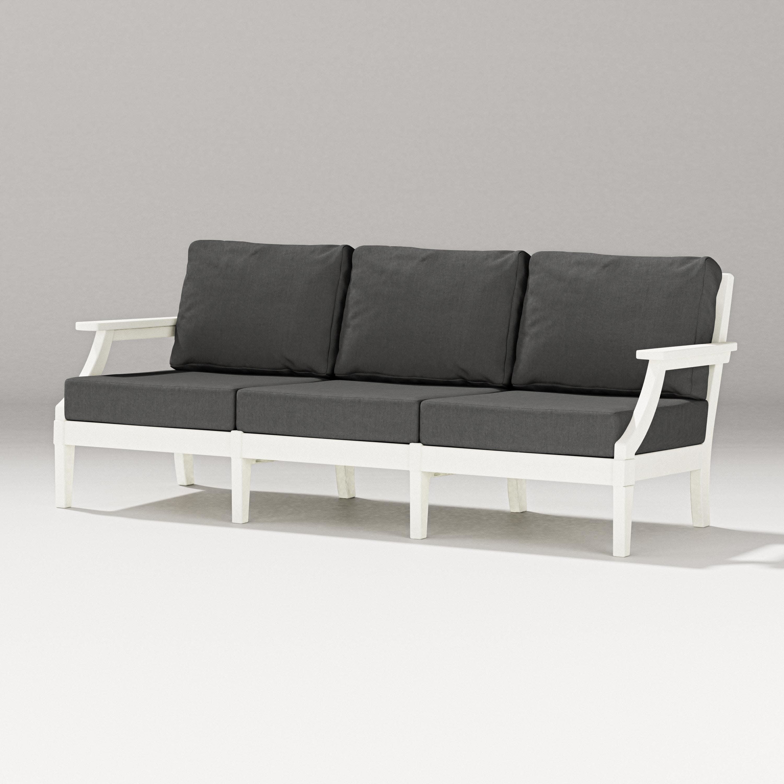 Estate Sofa in Vintage White / Spectrum Carbon