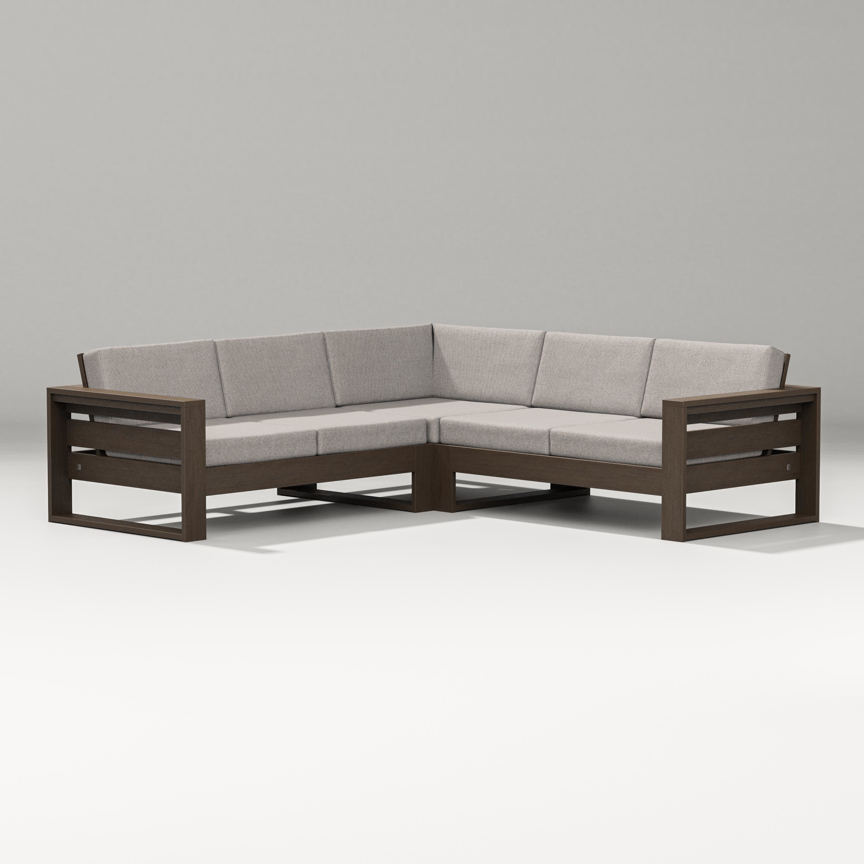 Latitude Corner Sectional in Kona / Weathered Tweed