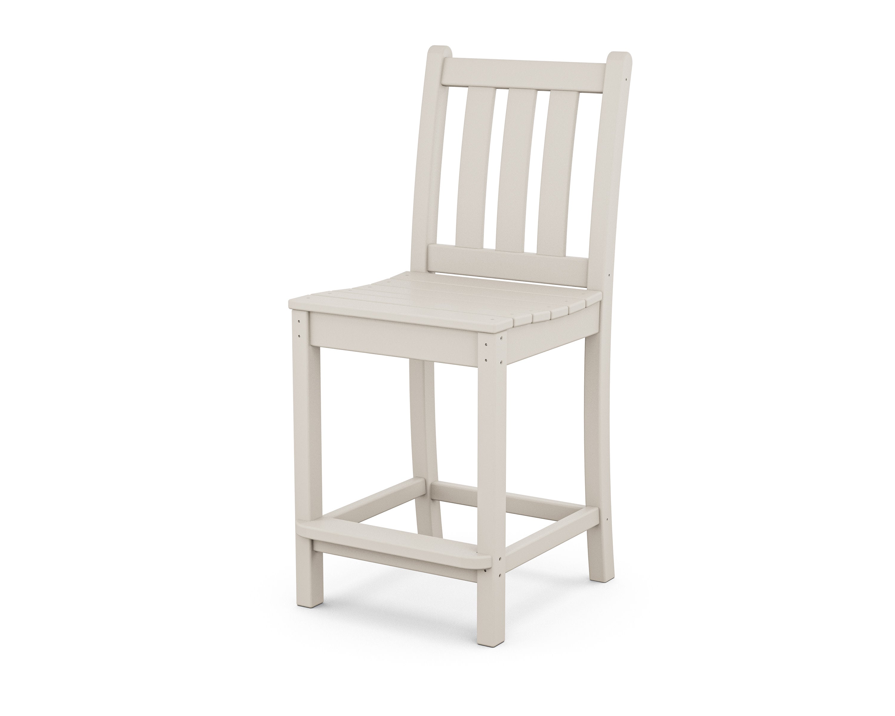 Traditional Garden Counter Side Chair in Sand