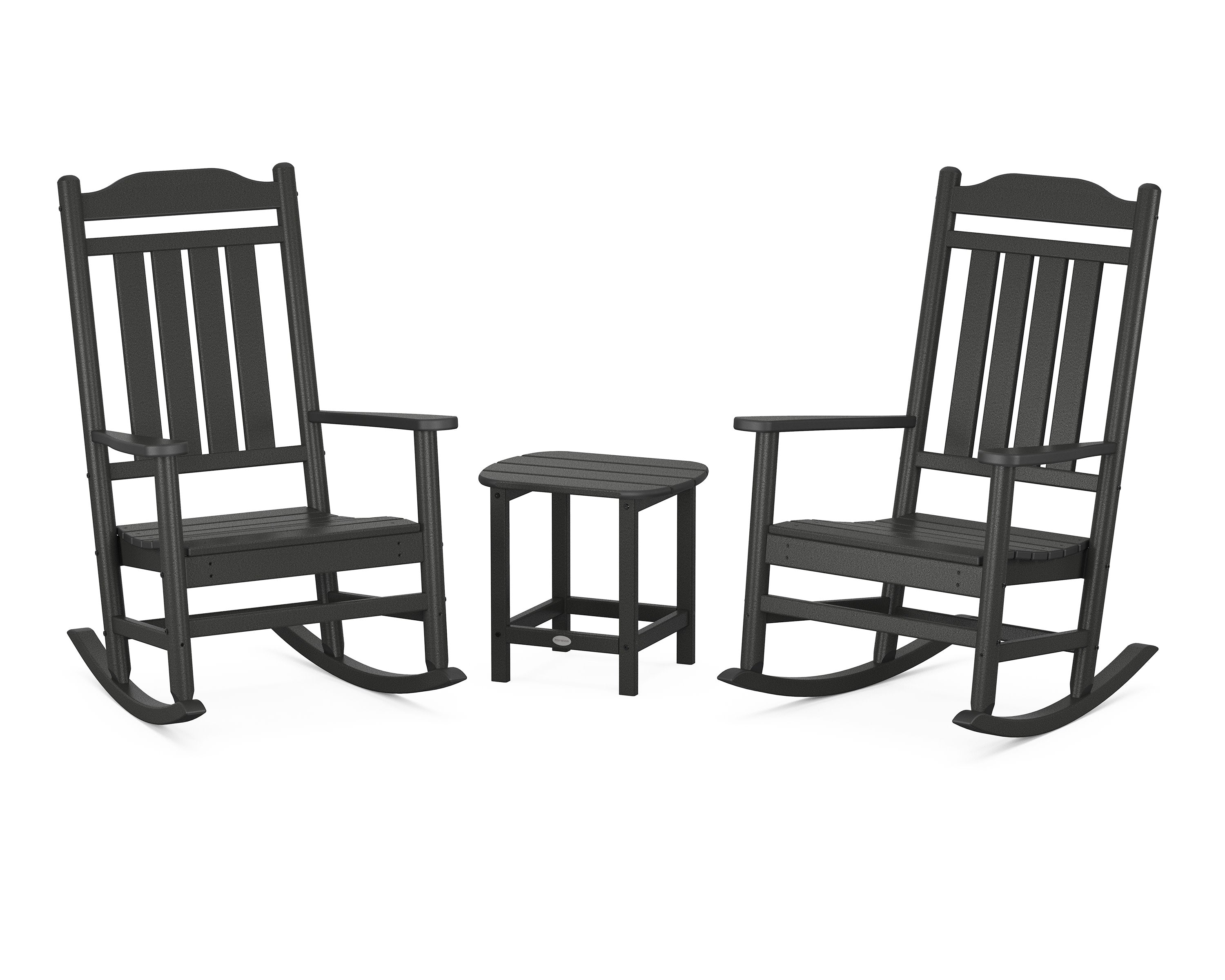 Cottage Legacy Rocking Chair 3-Piece Set in Black