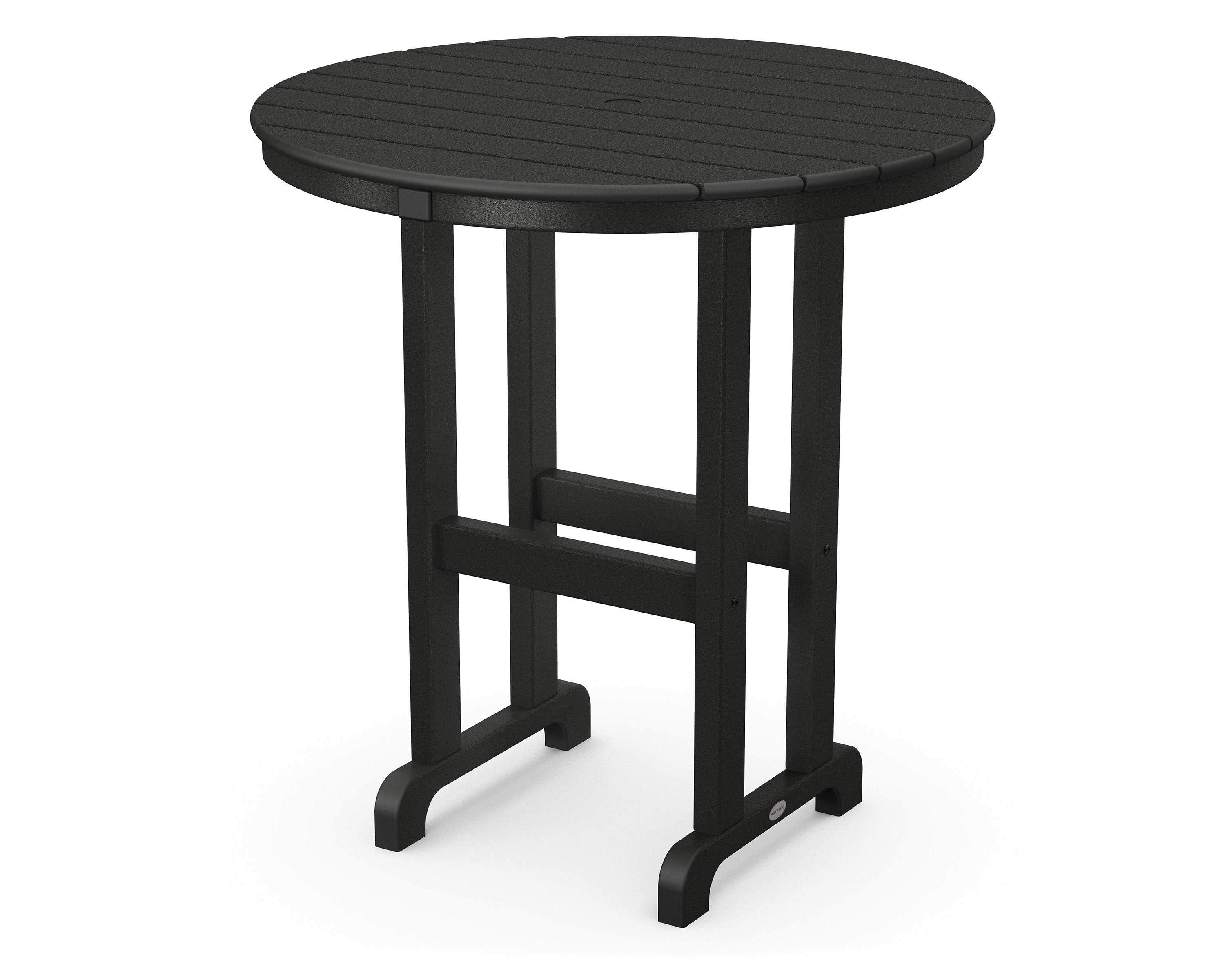 36" Round Farmhouse Counter Table in Black