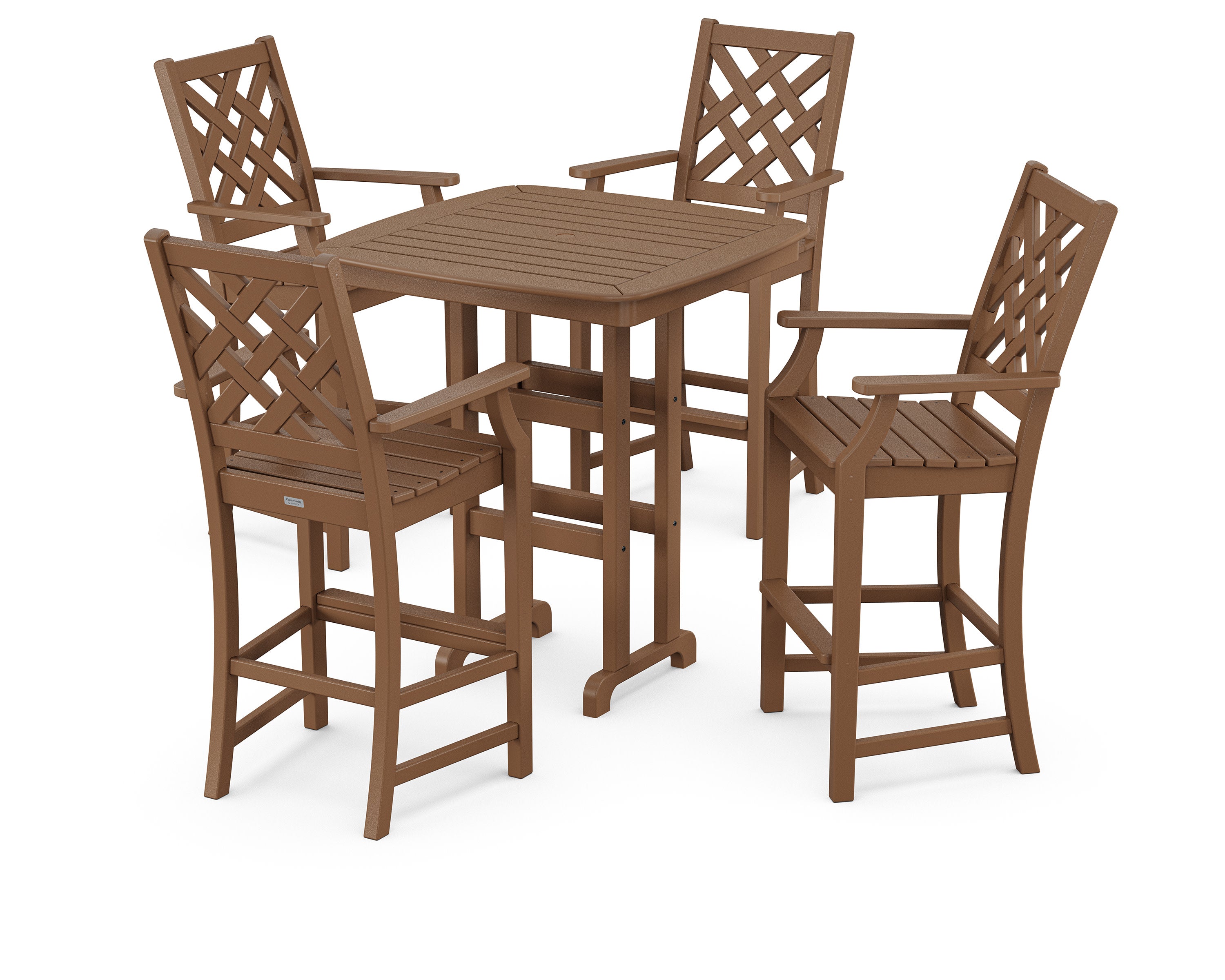 Wovendale 5-Piece Bar Set in Teak