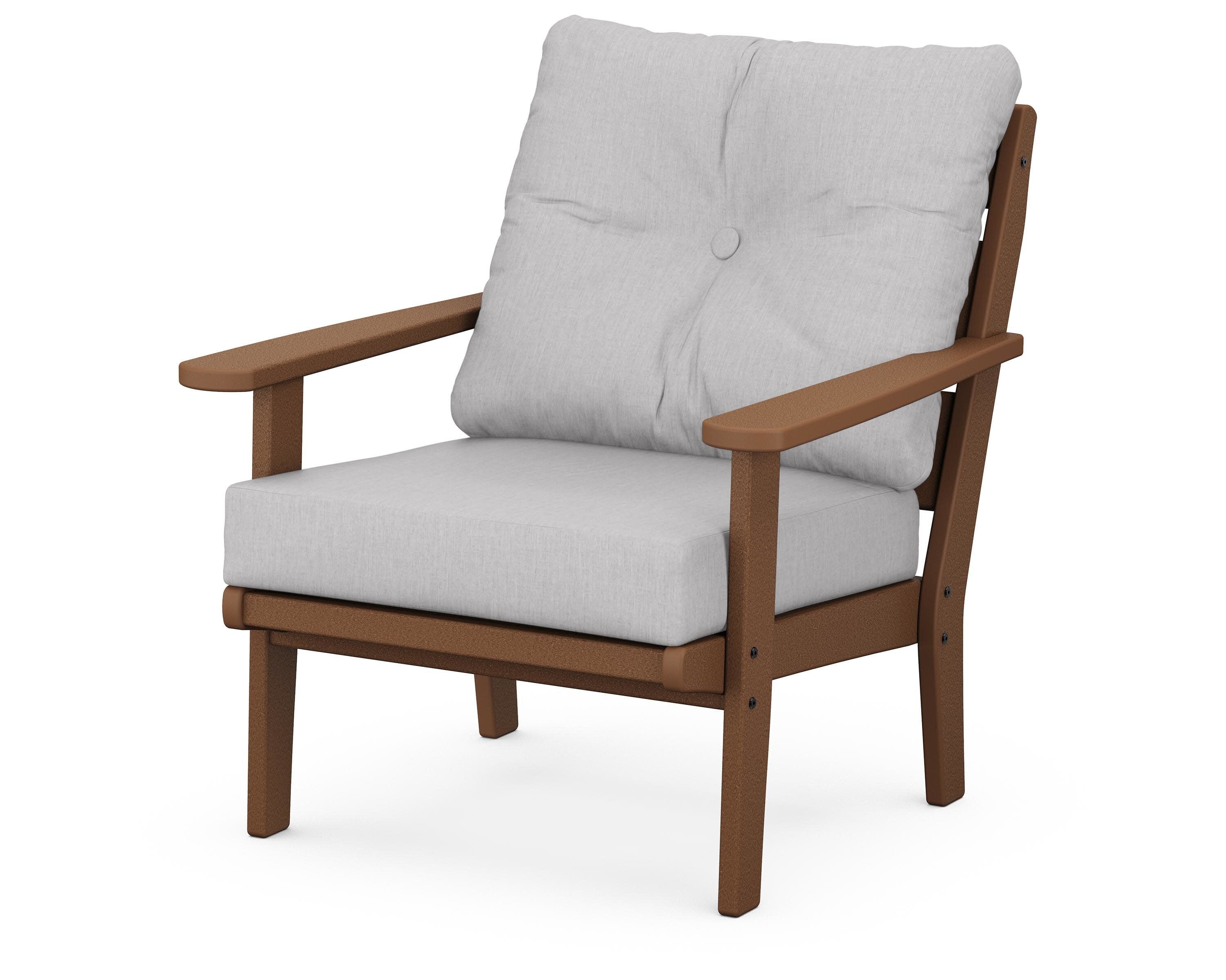 Lakeside Deep Seating Chair in Teak / Granite