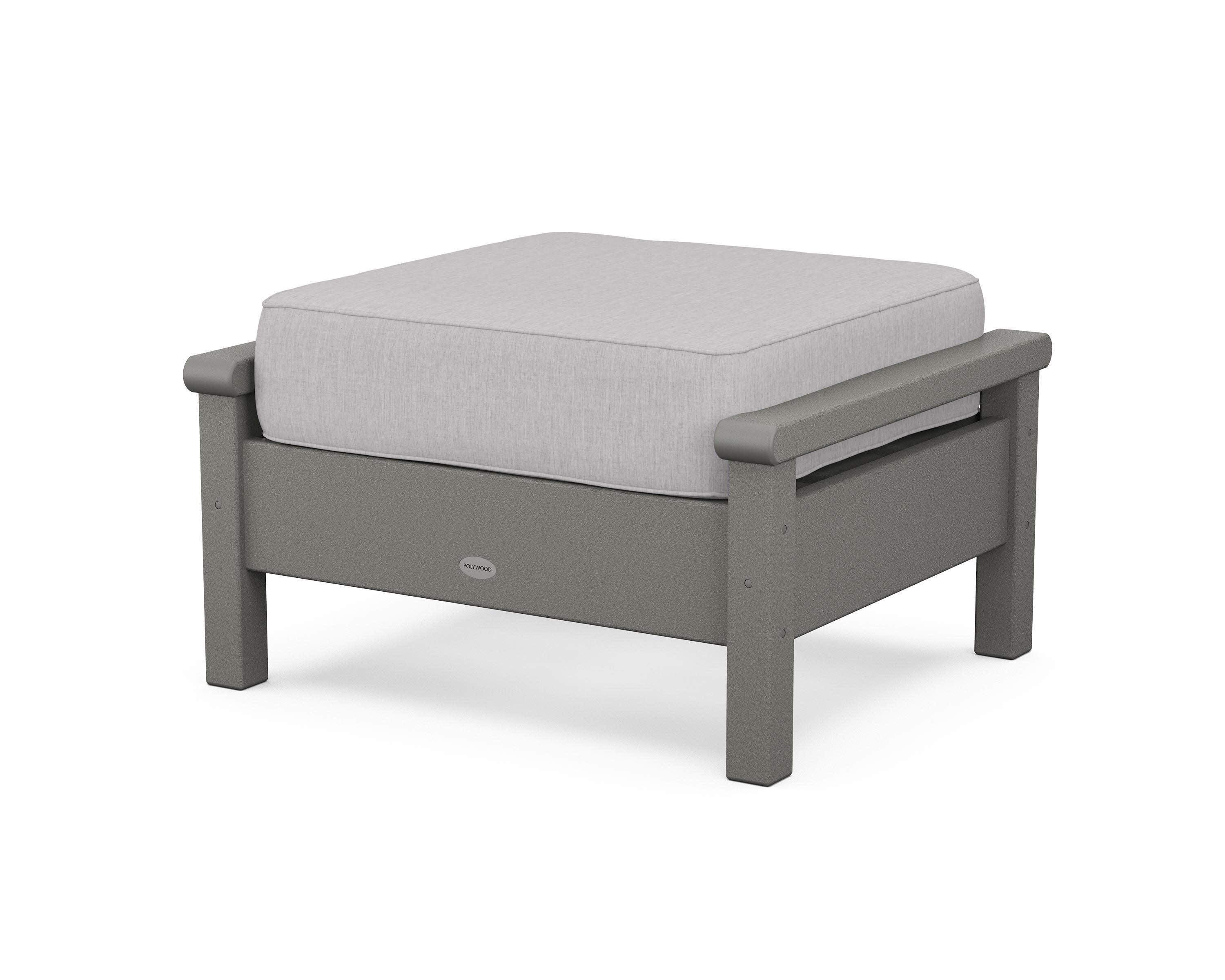 Harbour Deep Seating Ottoman in Slate Grey / Granite