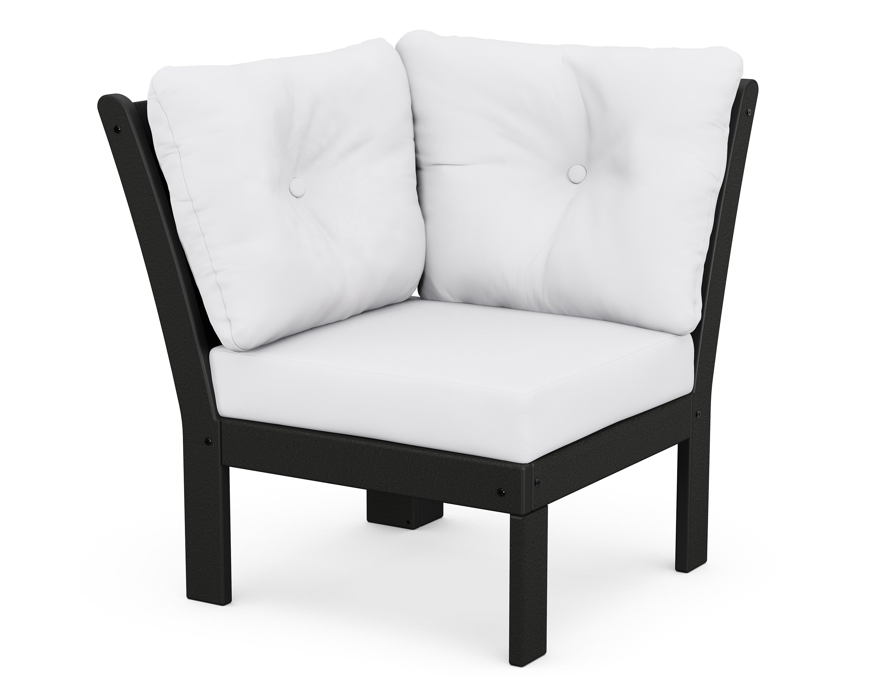 Vineyard Modular Corner Chair in Black / Natural