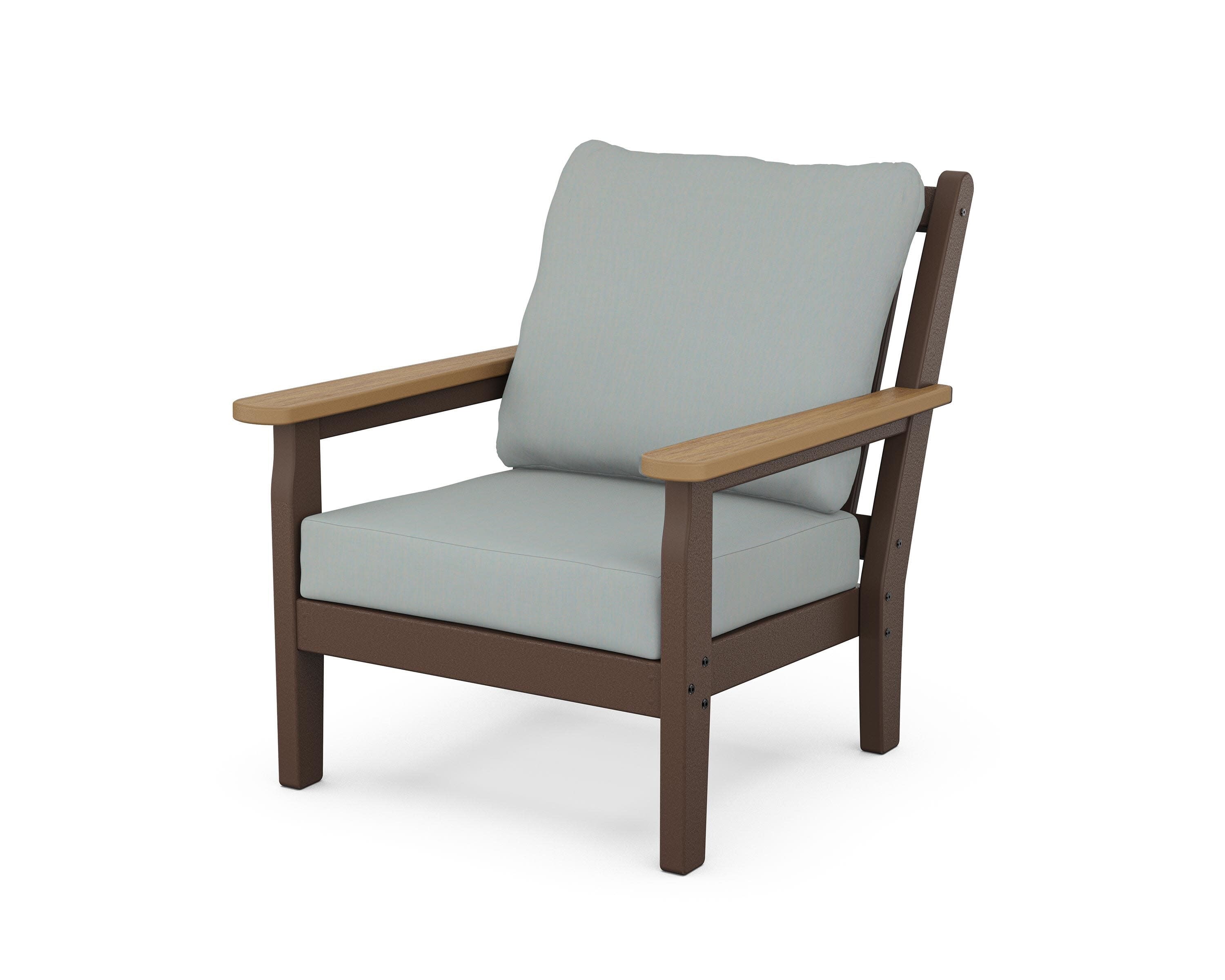 Chippendale Deep Seating Chair in Mahogany / Natural / Spa