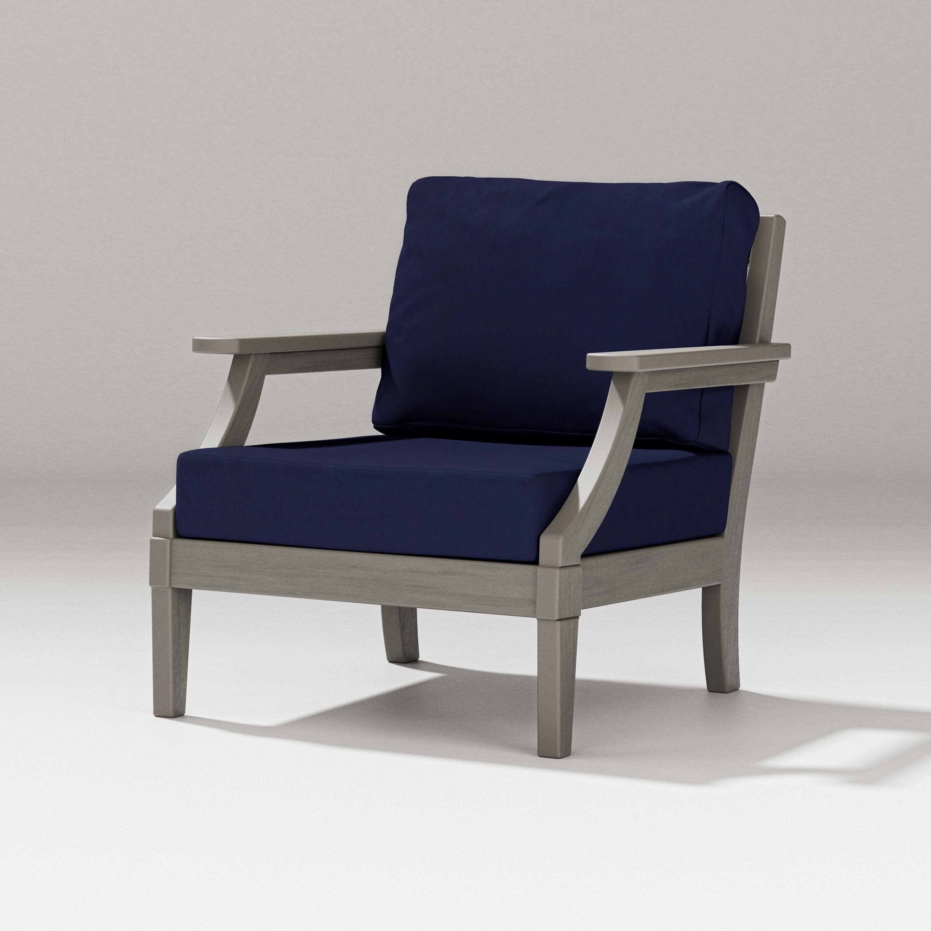 Estate Lounge Chair in Driftwood / Navy