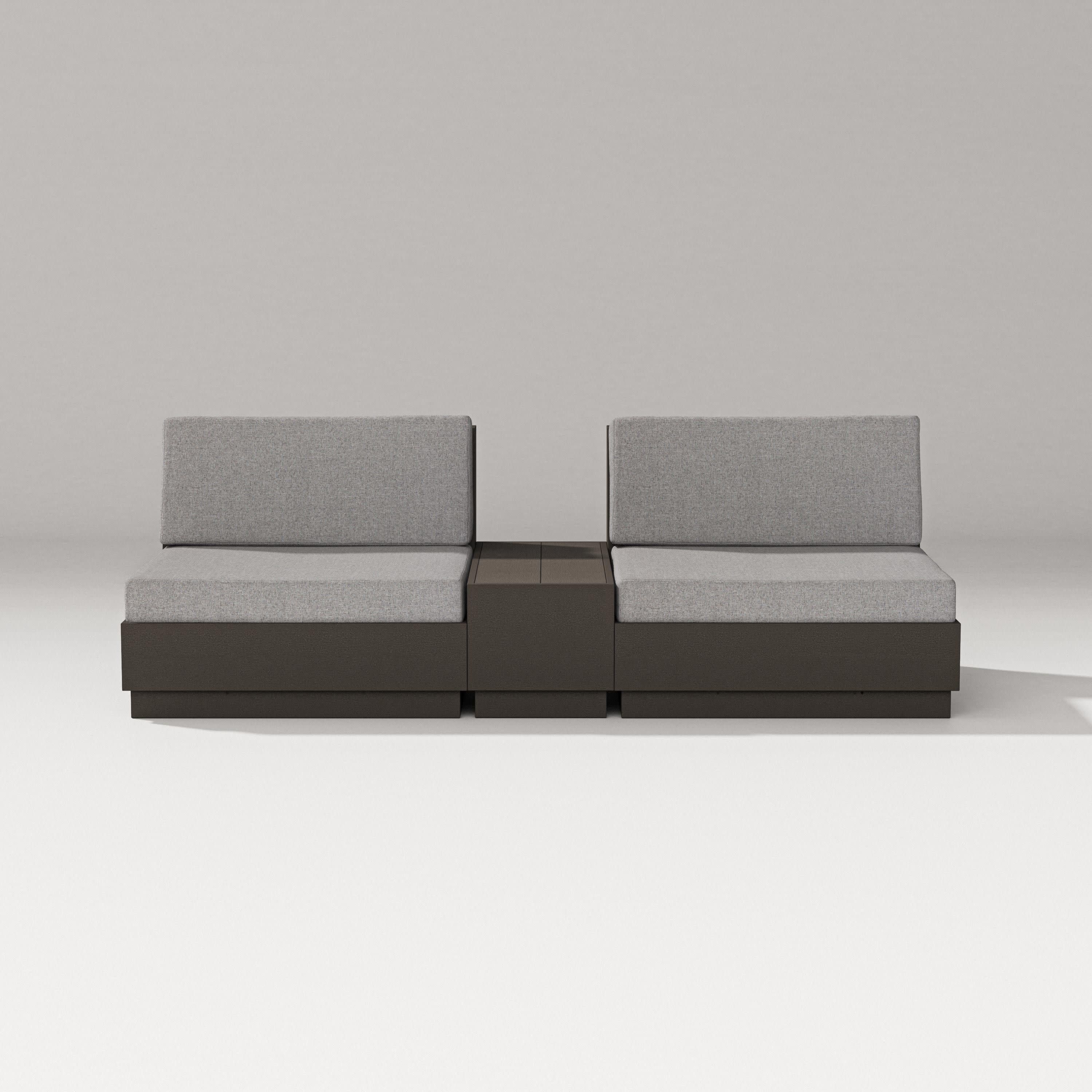 Elevate Lounge Chair Set in Vintage Coffee / Grey Mist