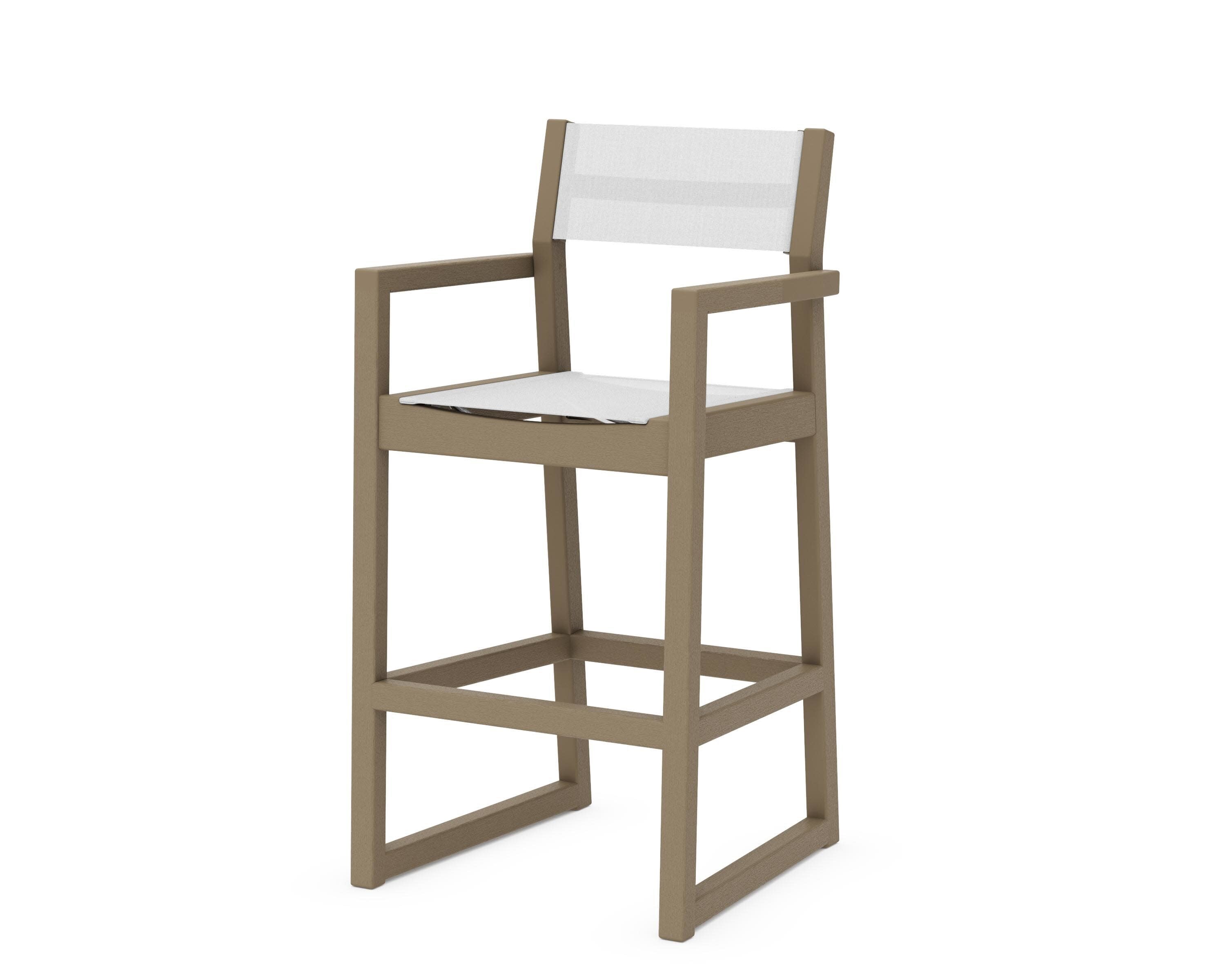 EDGE Sling Bar Arm Chair in Vintage Sahara / White Sling