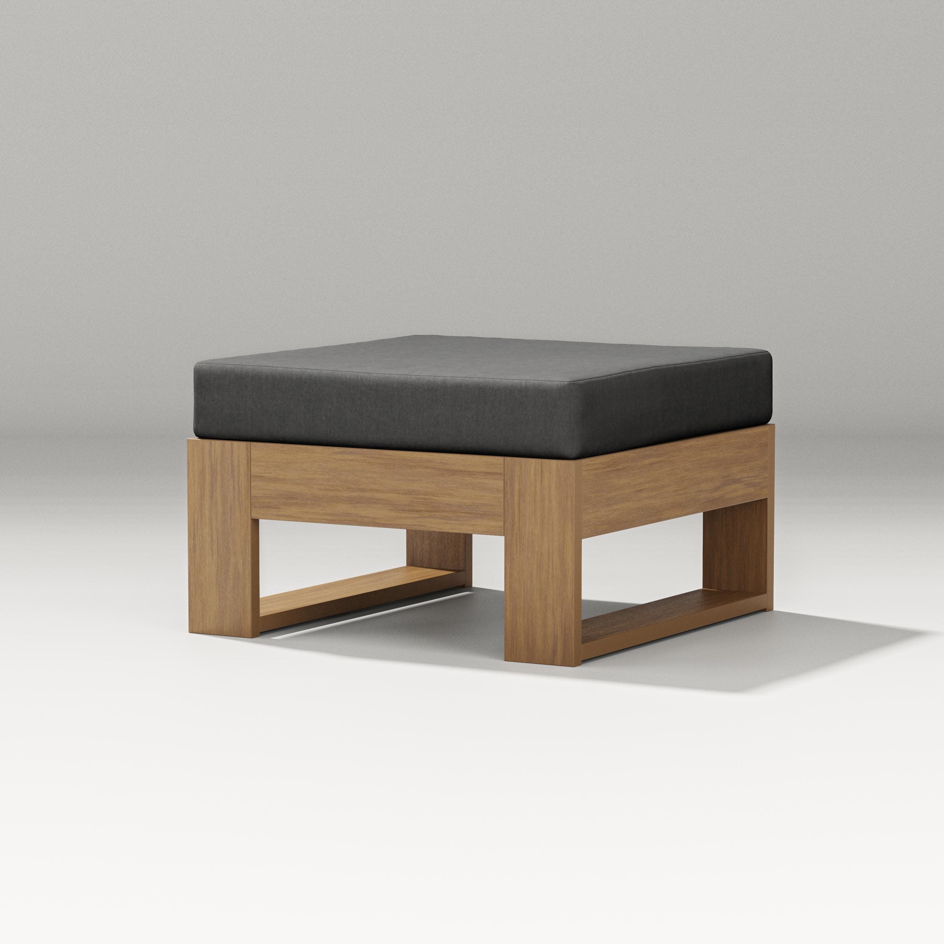 Latitude Lounge Ottoman in Natural / Spectrum Carbon