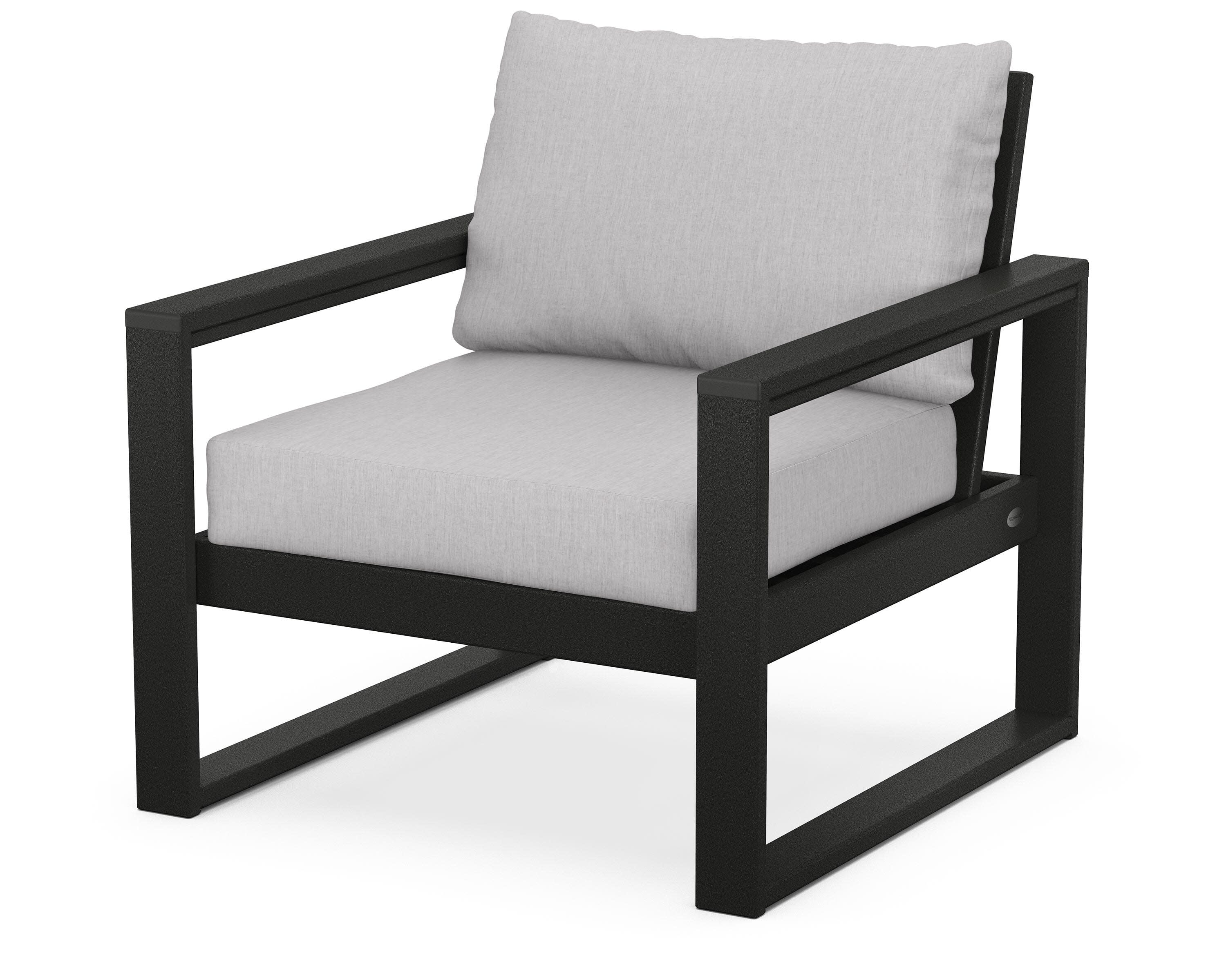 EDGE Club Chair in Black / Granite