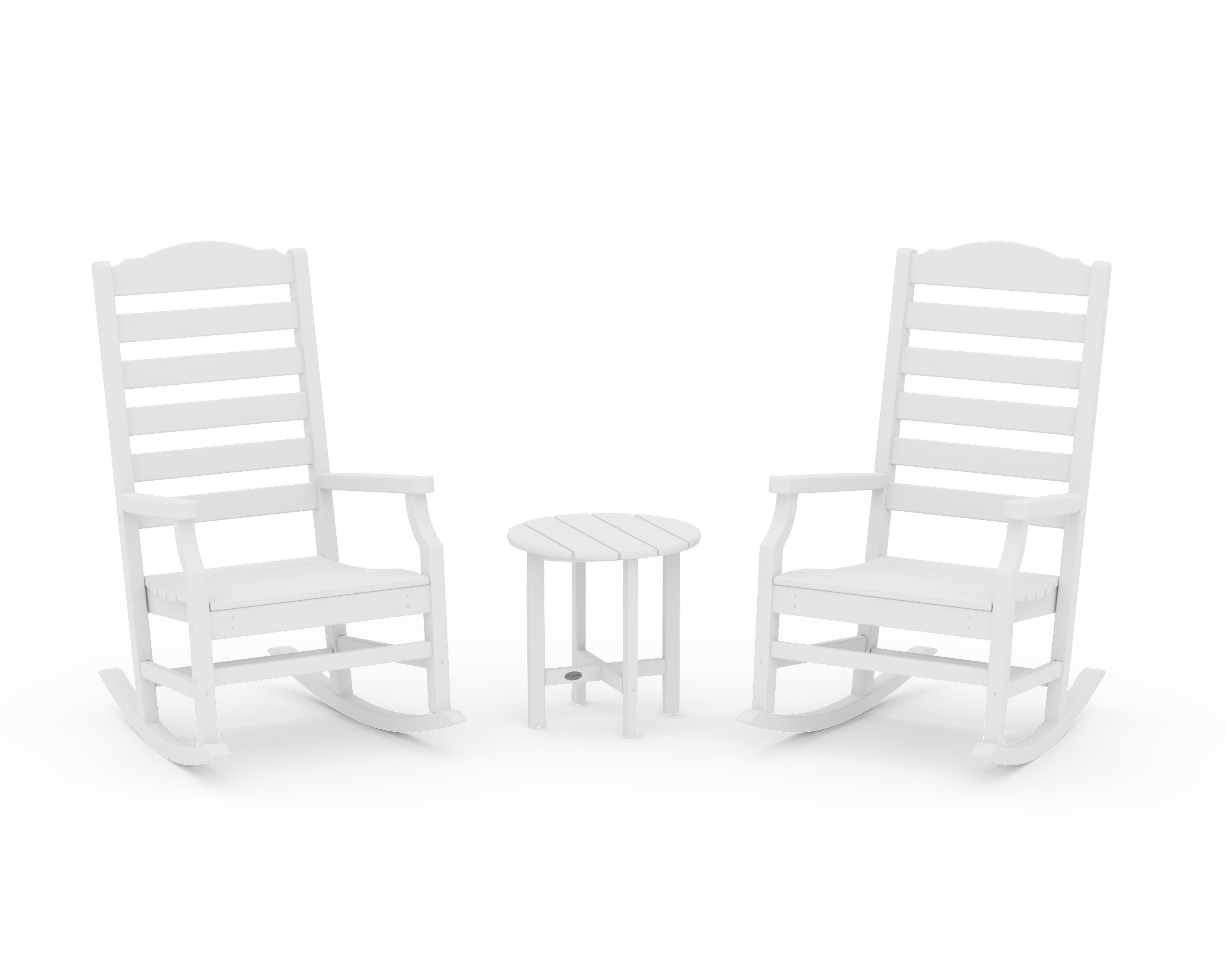 Savannah 3-Piece Rocking Chair Set in White