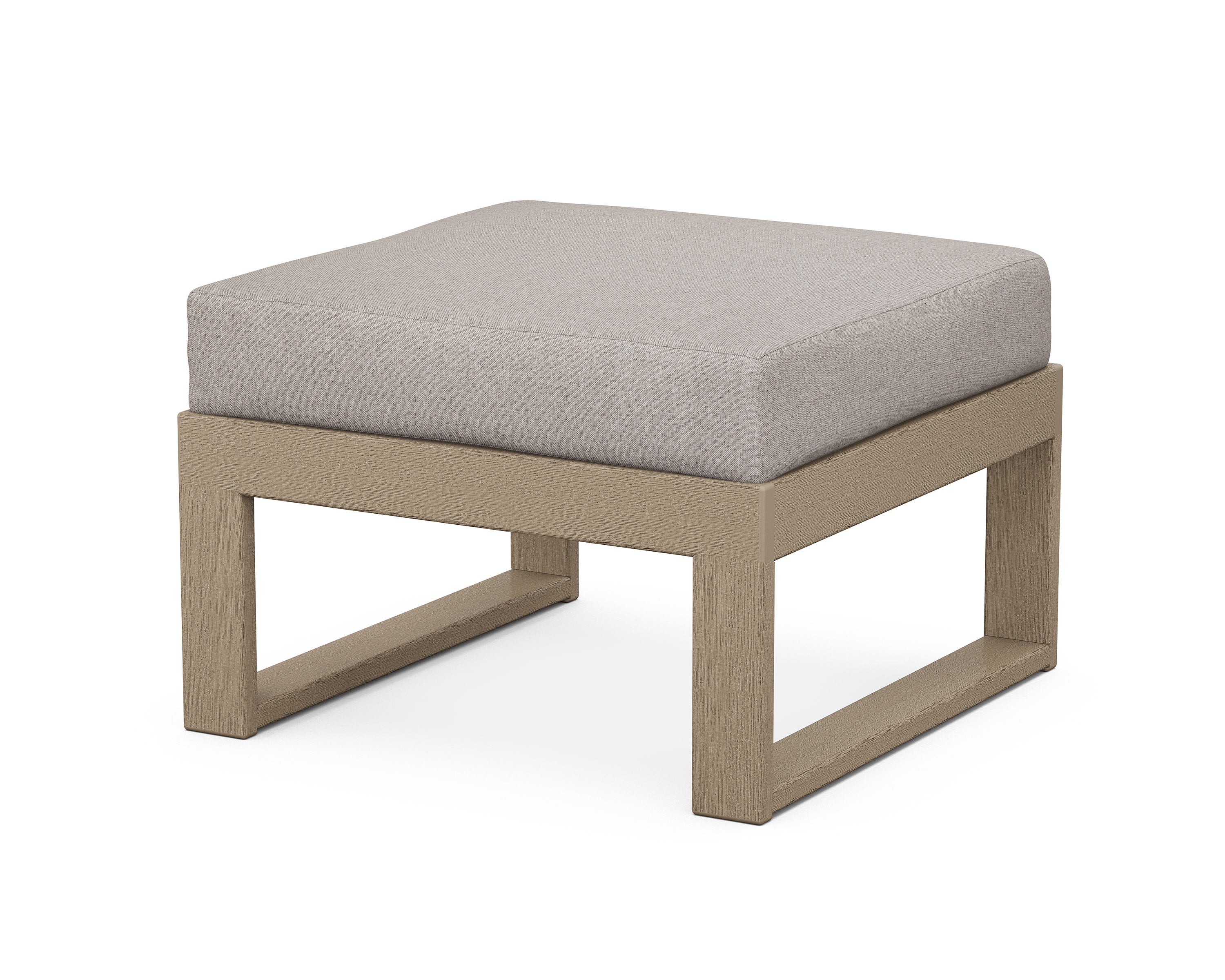 Modular Ottoman - Modern in Vintage Sahara / Weathered Tweed