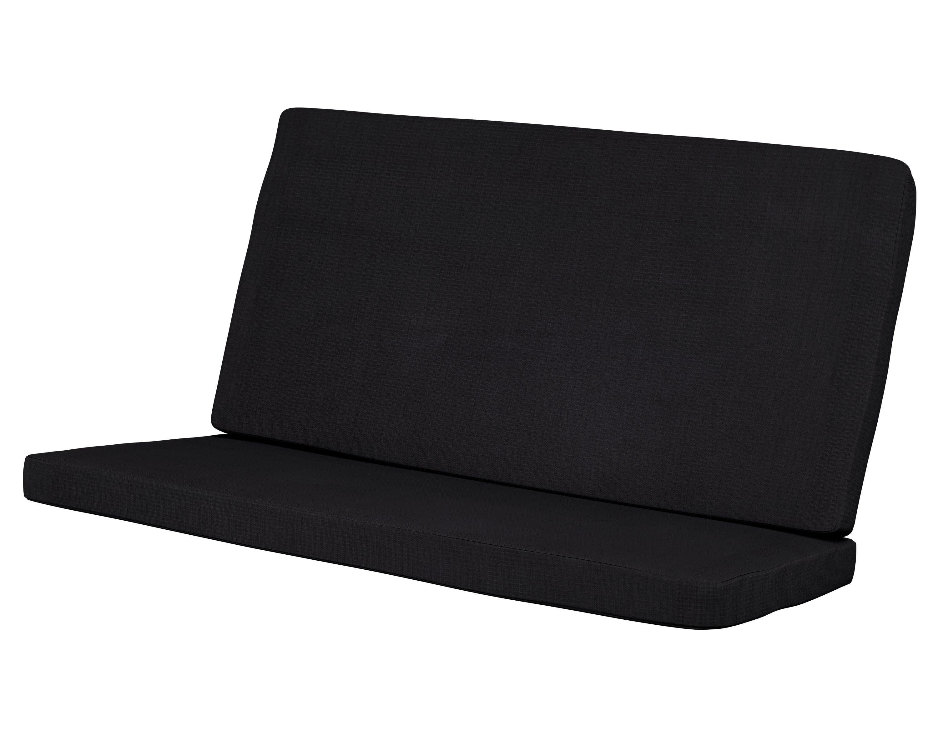 Modern Loveseat Cushion in Midnight Linen