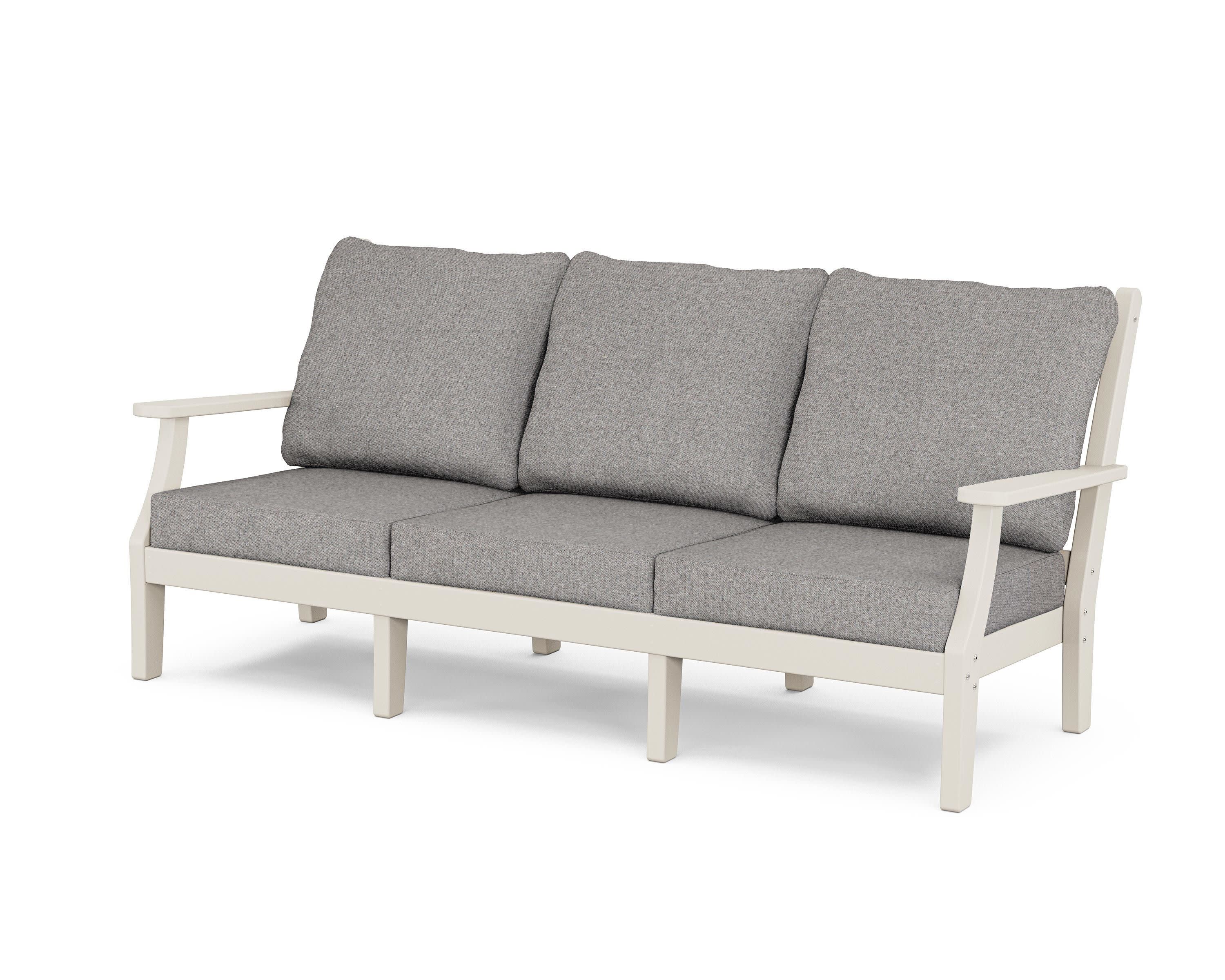 Wovendale Deep Seating Sofa in Sand / Grey Mist