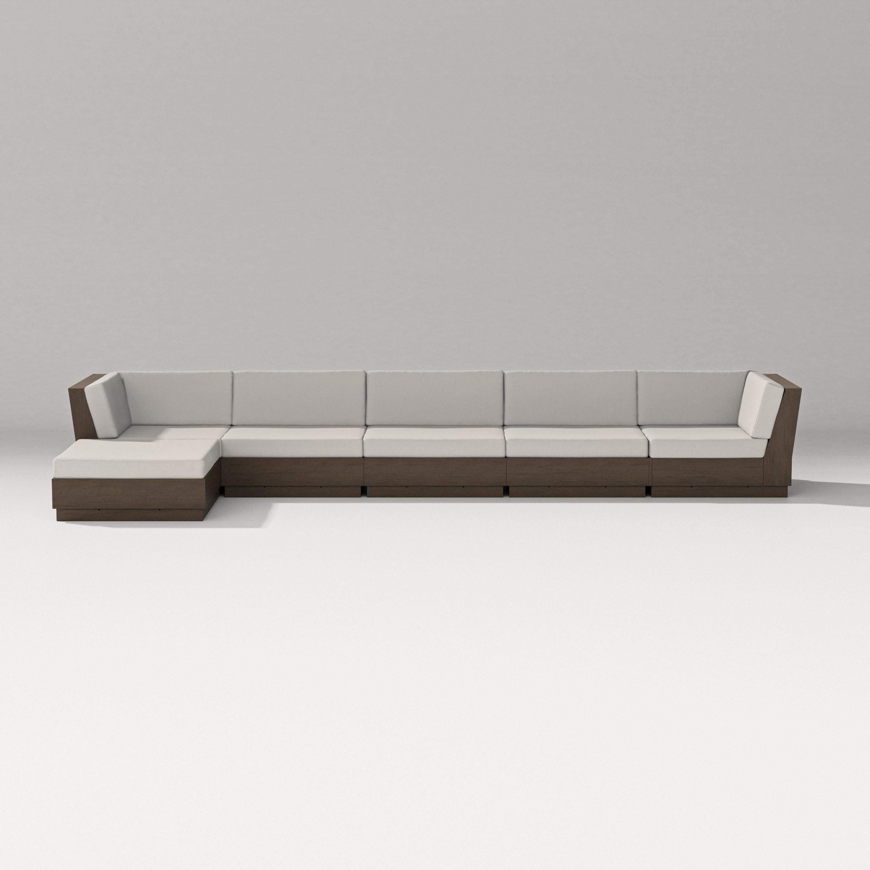 Elevate 6-Piece Chaise Sectional in Kona / Cast Ash