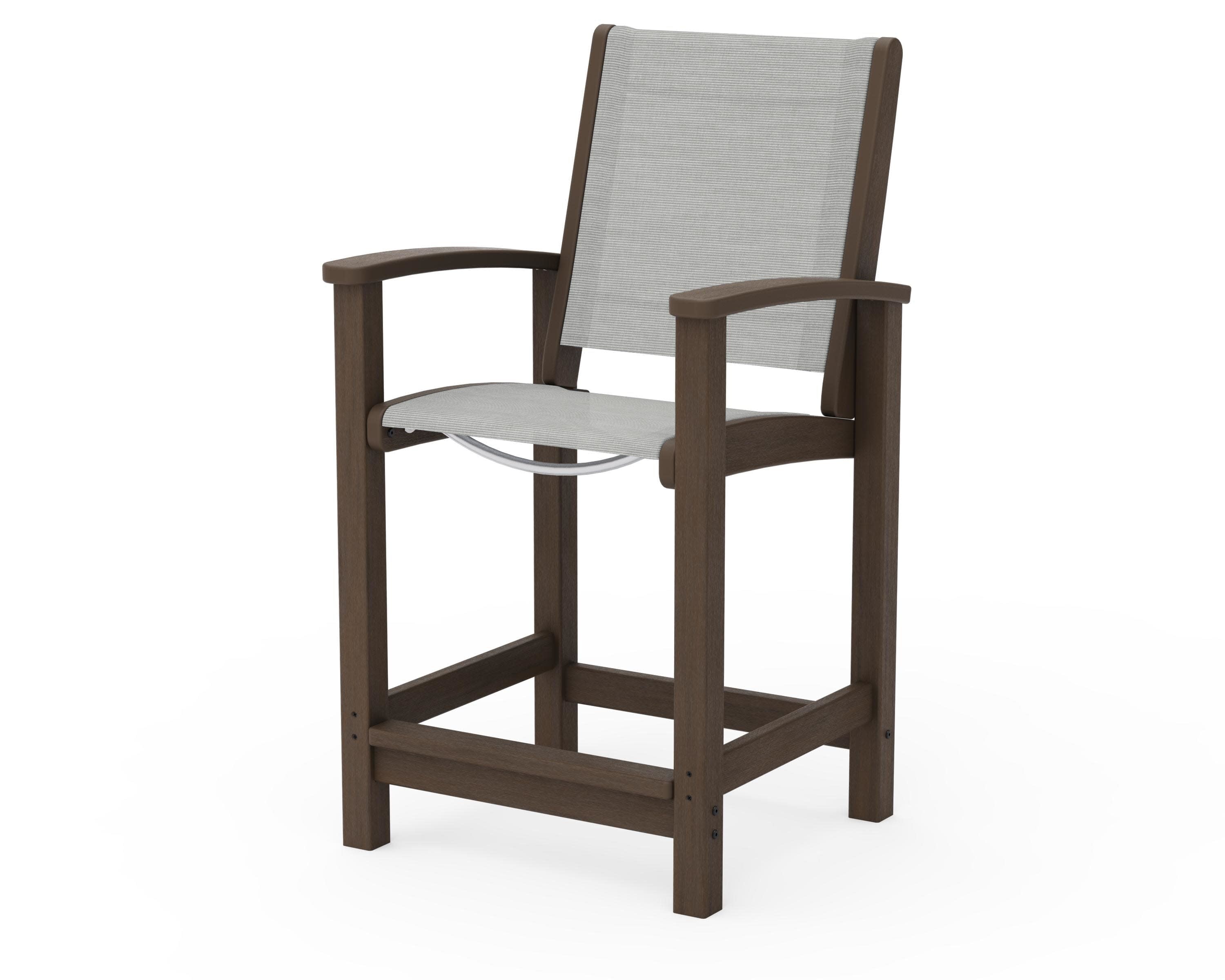 Coastal Counter Chair in Kona / Metallic Sling