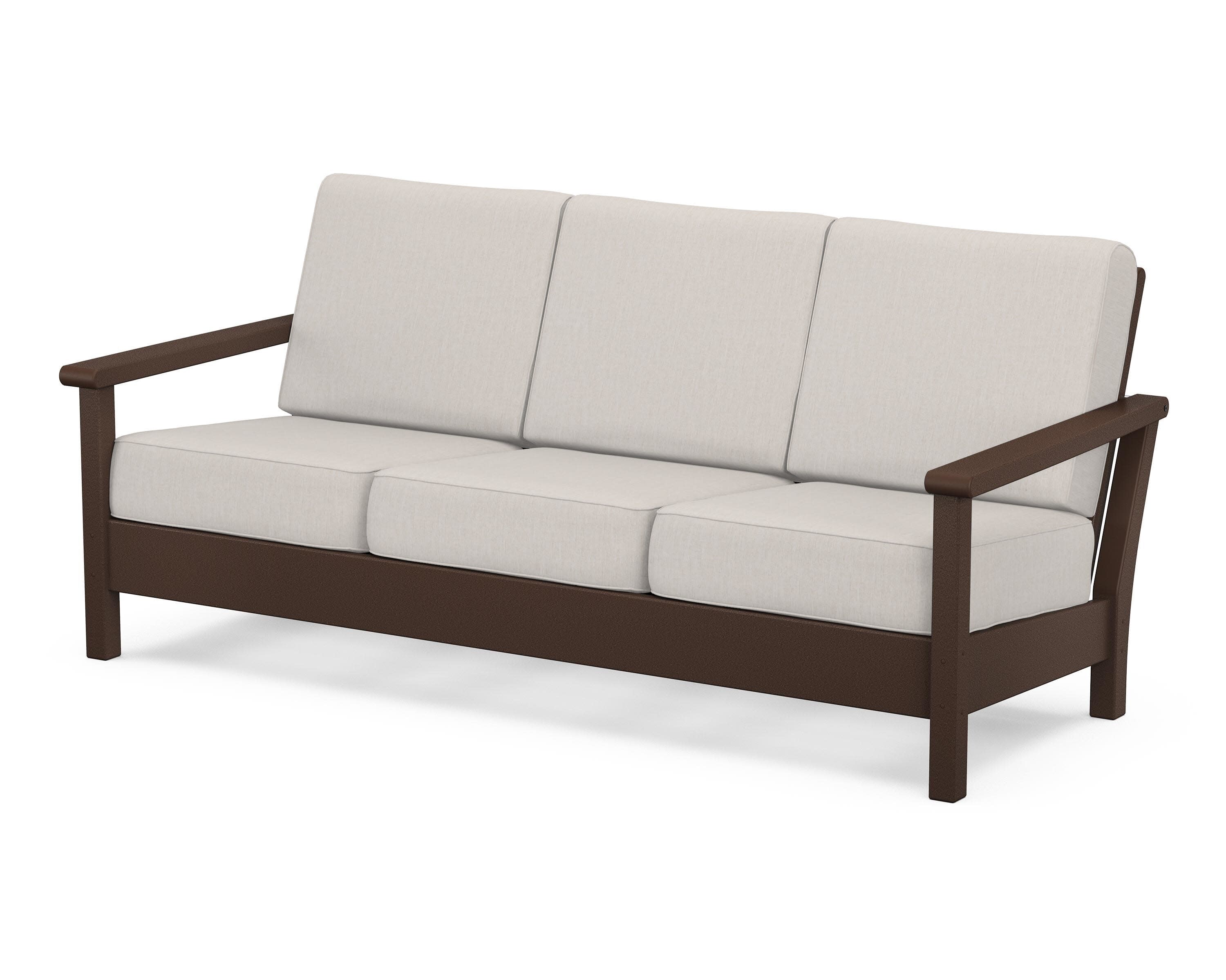 Harbour Deep Seating Sofa in Mahogany / Cast Ash