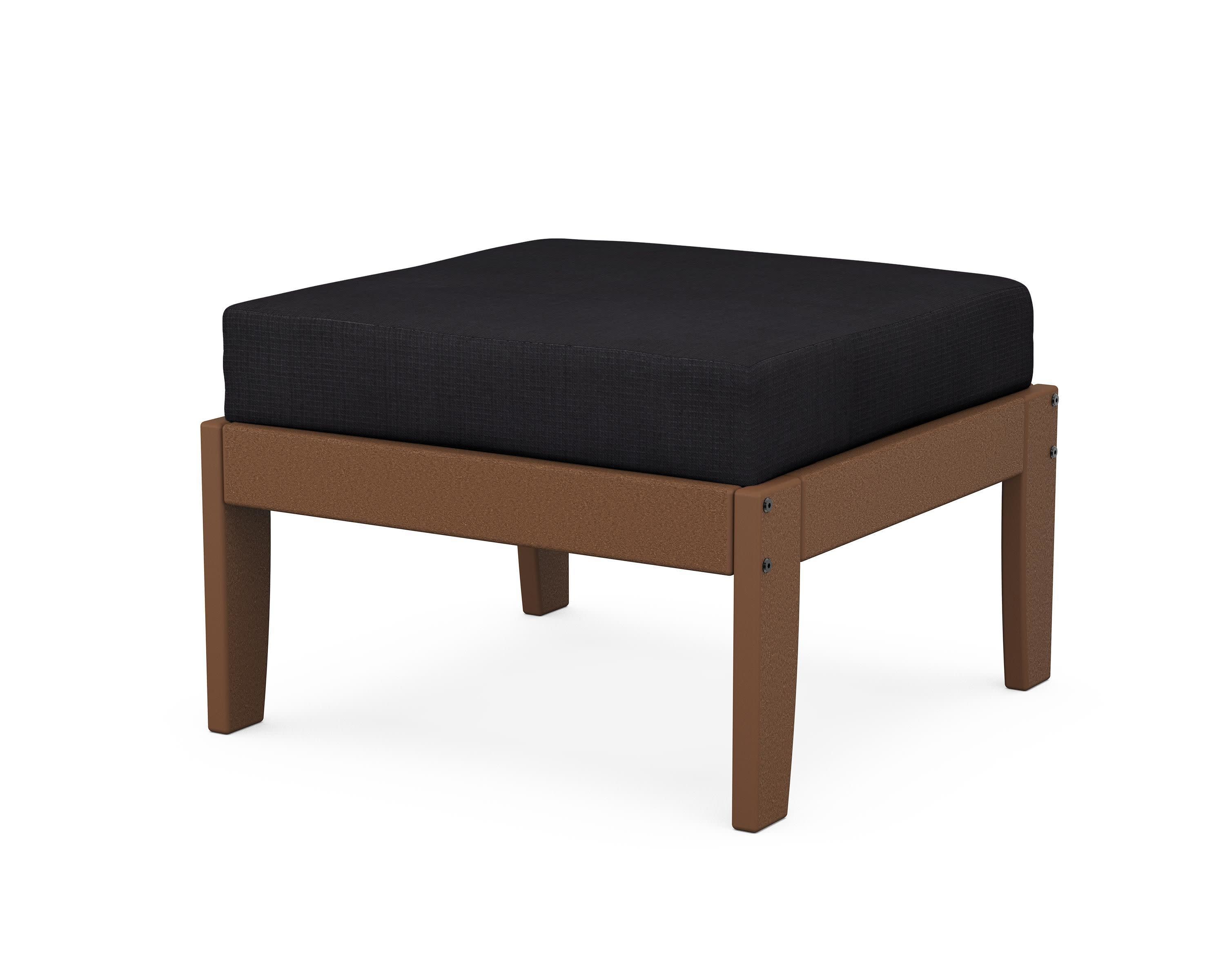 Modular Ottoman - Classic in Teak / Midnight Linen