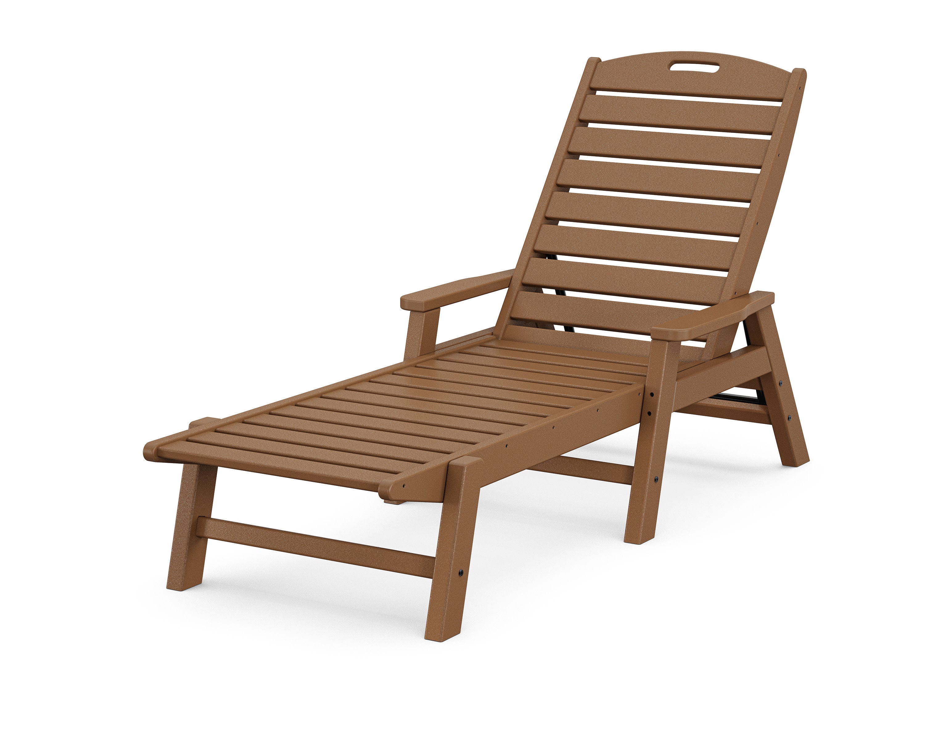 Nautical Chaise with Arms in Teak