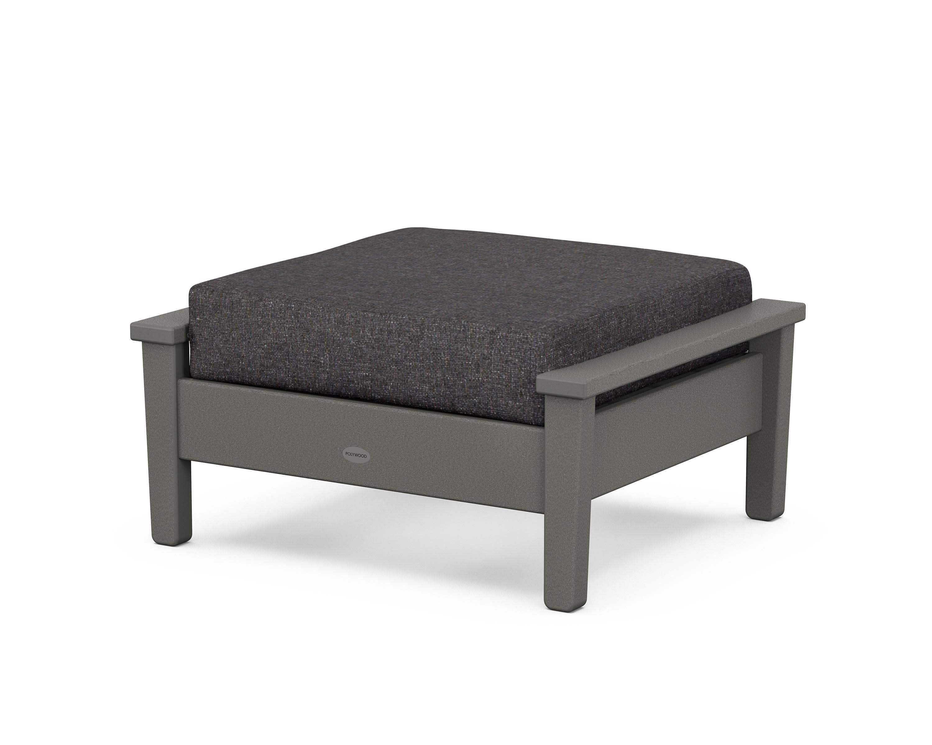 Prescott Deep Seating Ottoman in Slate Grey / Ash Charcoal