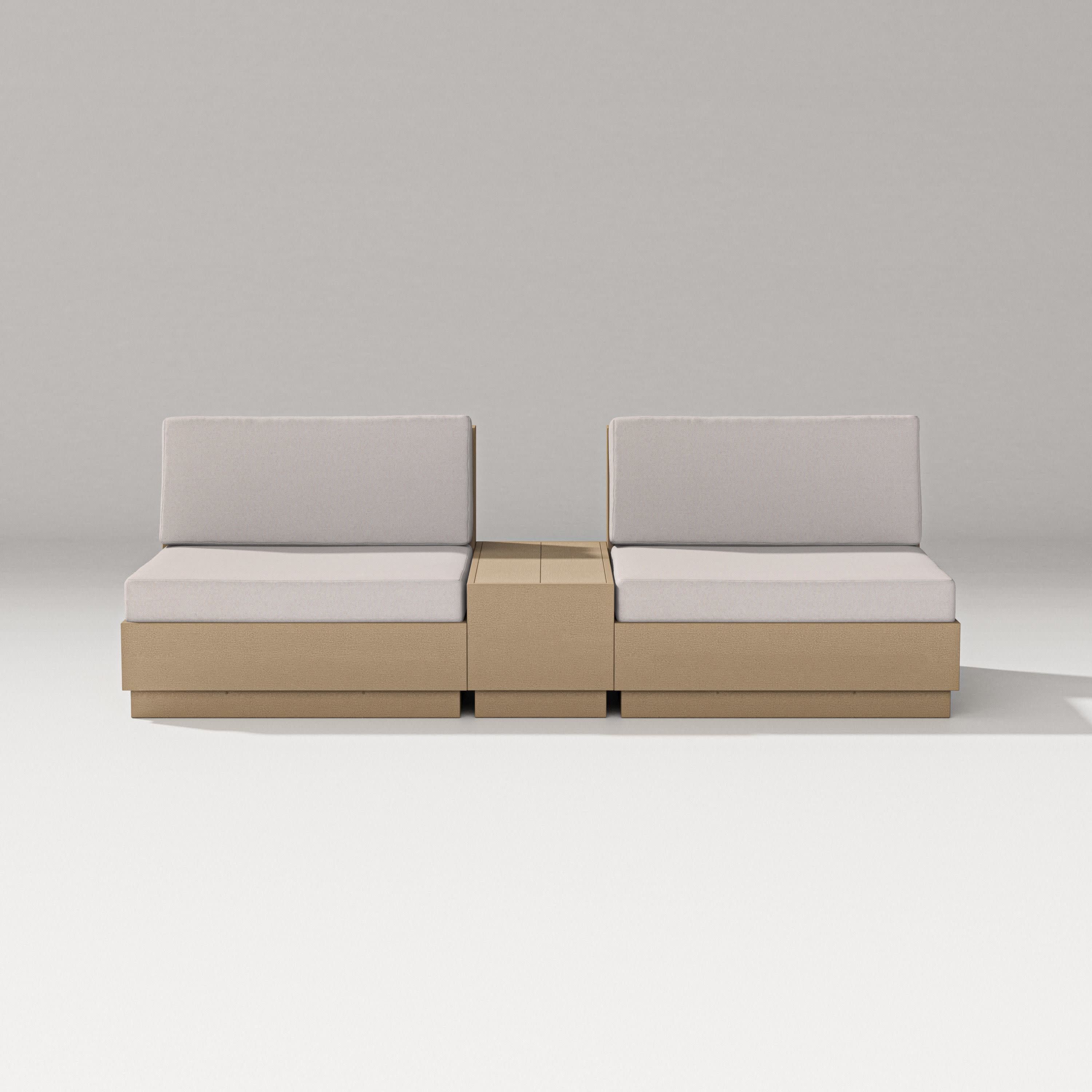 Elevate Lounge Chair Set in Vintage Sahara / Dune Burlap
