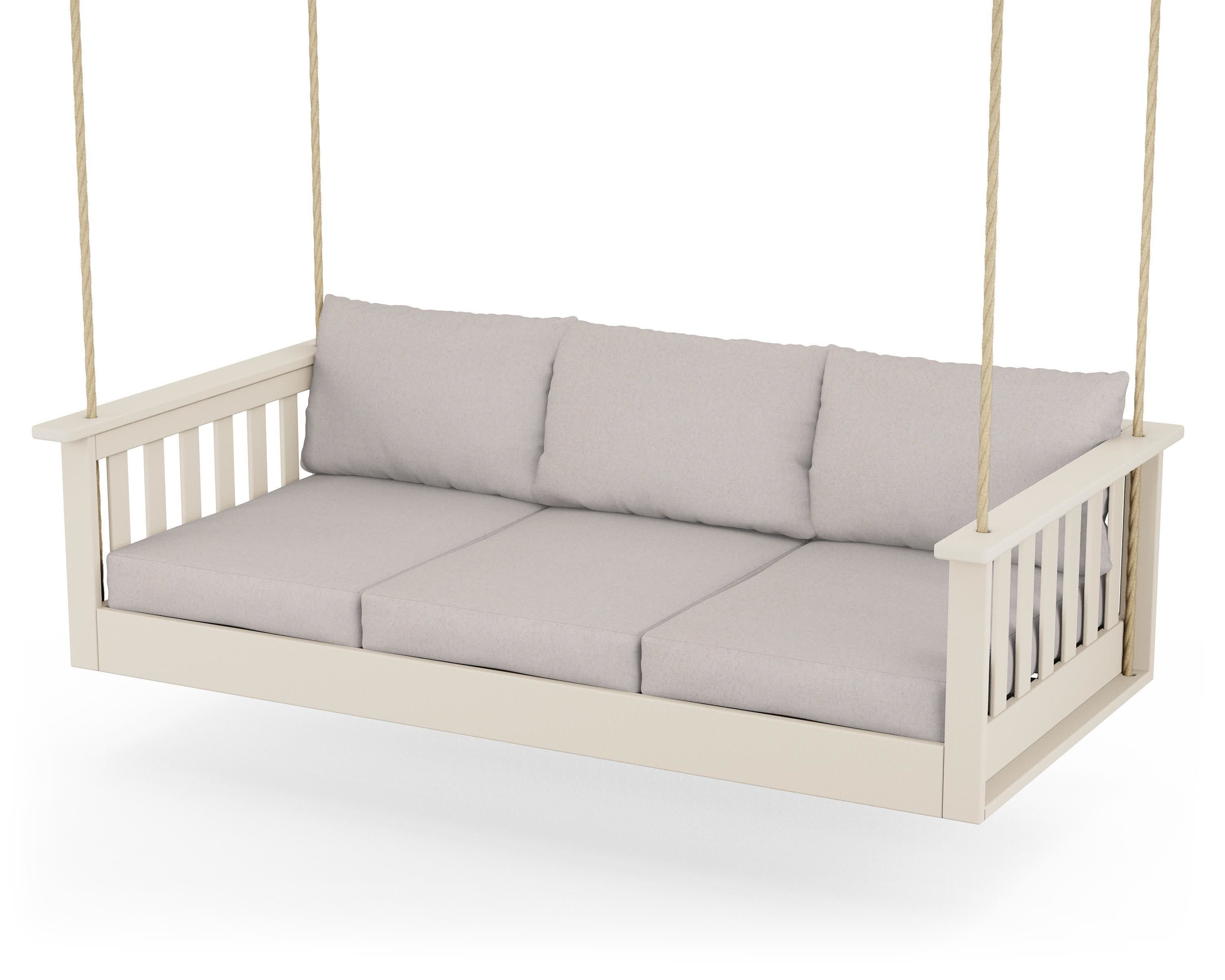 Vineyard Daybed Swing in Sand / Dune Burlap