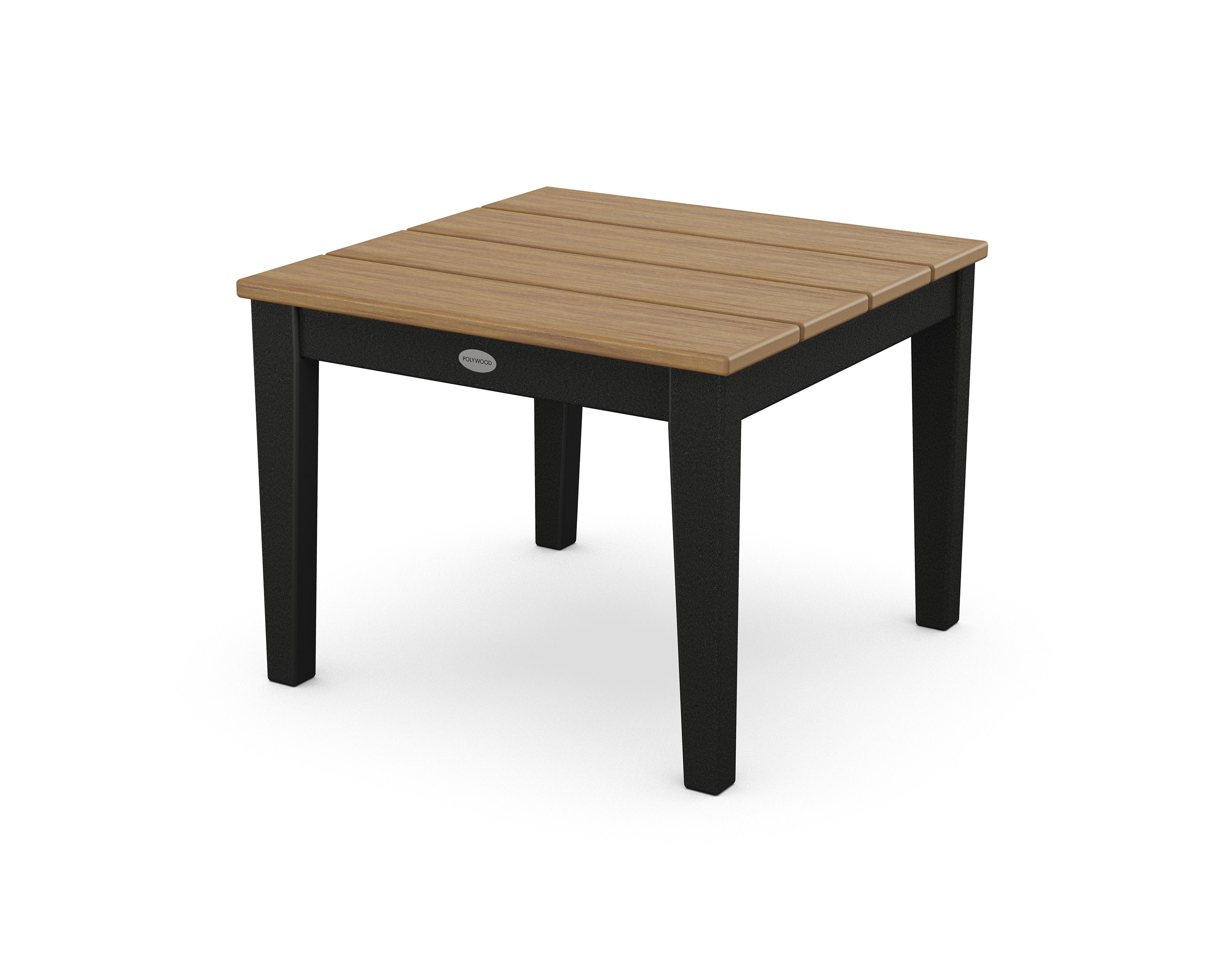 Newport 22" End Table in Black / Natural