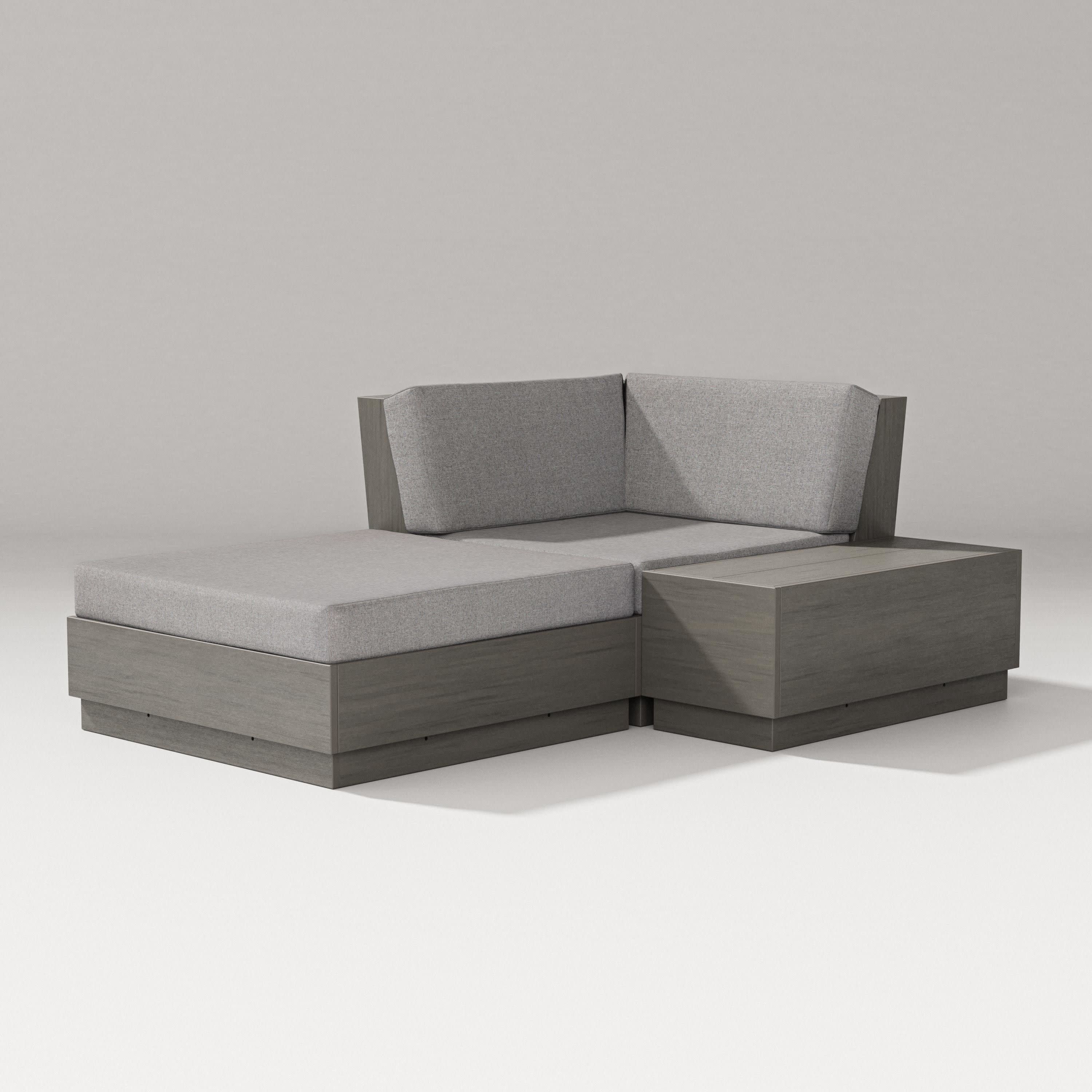 Elevate Corner Chaise in Driftwood / Grey Mist
