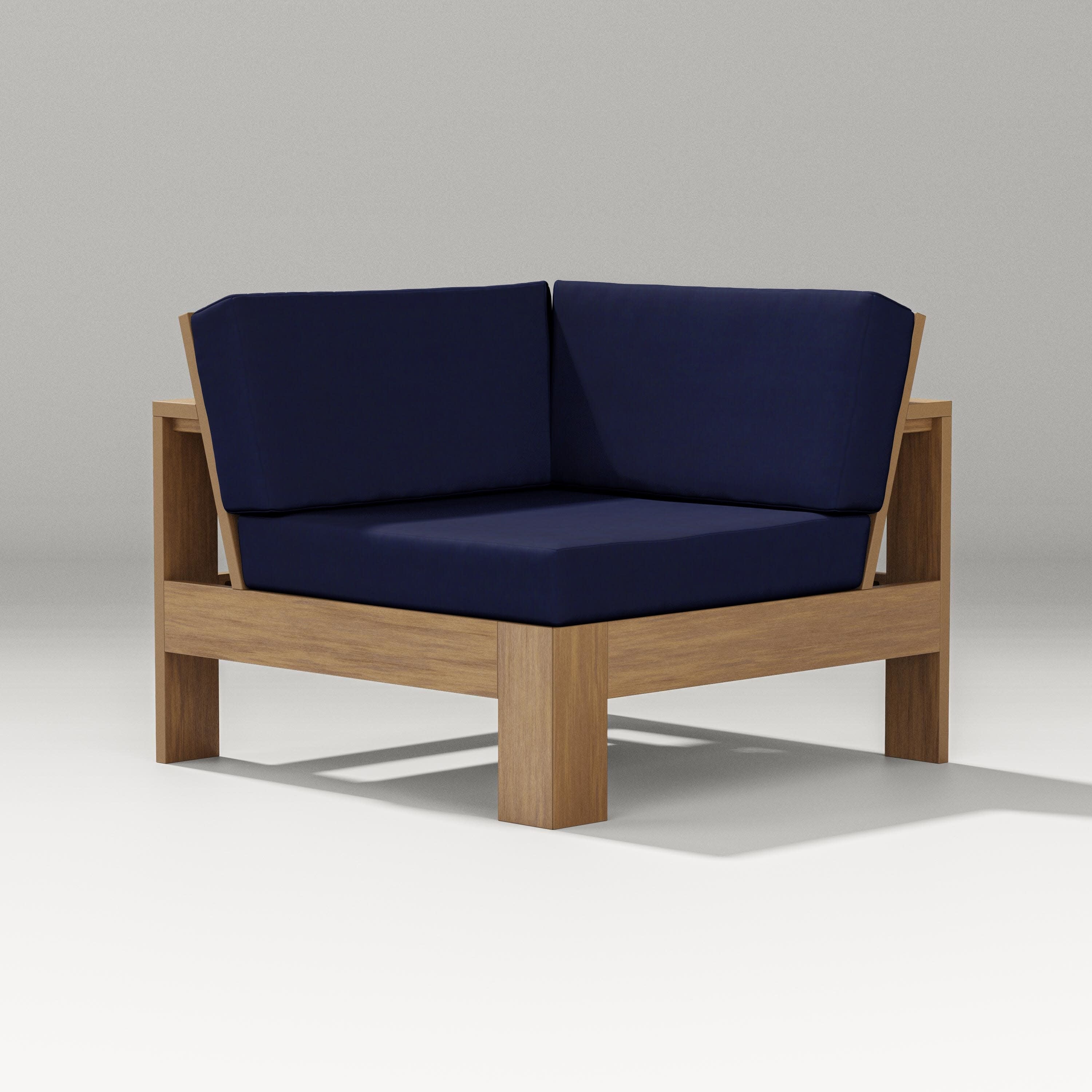 Latitude Modular Corner Chair in Natural / Navy