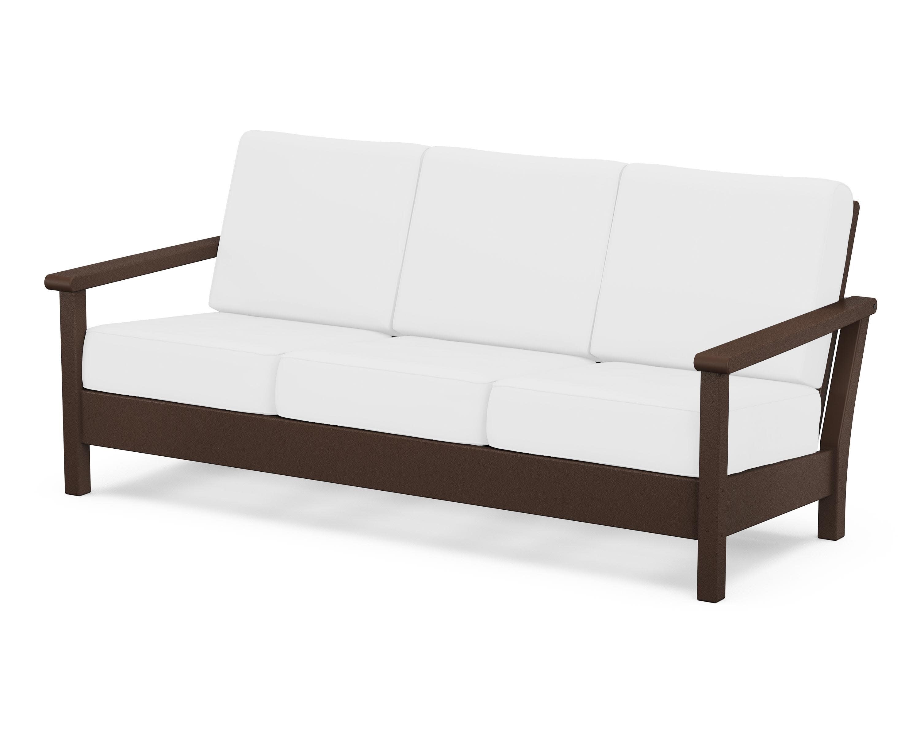 Harbour Deep Seating Sofa in Mahogany / Natural