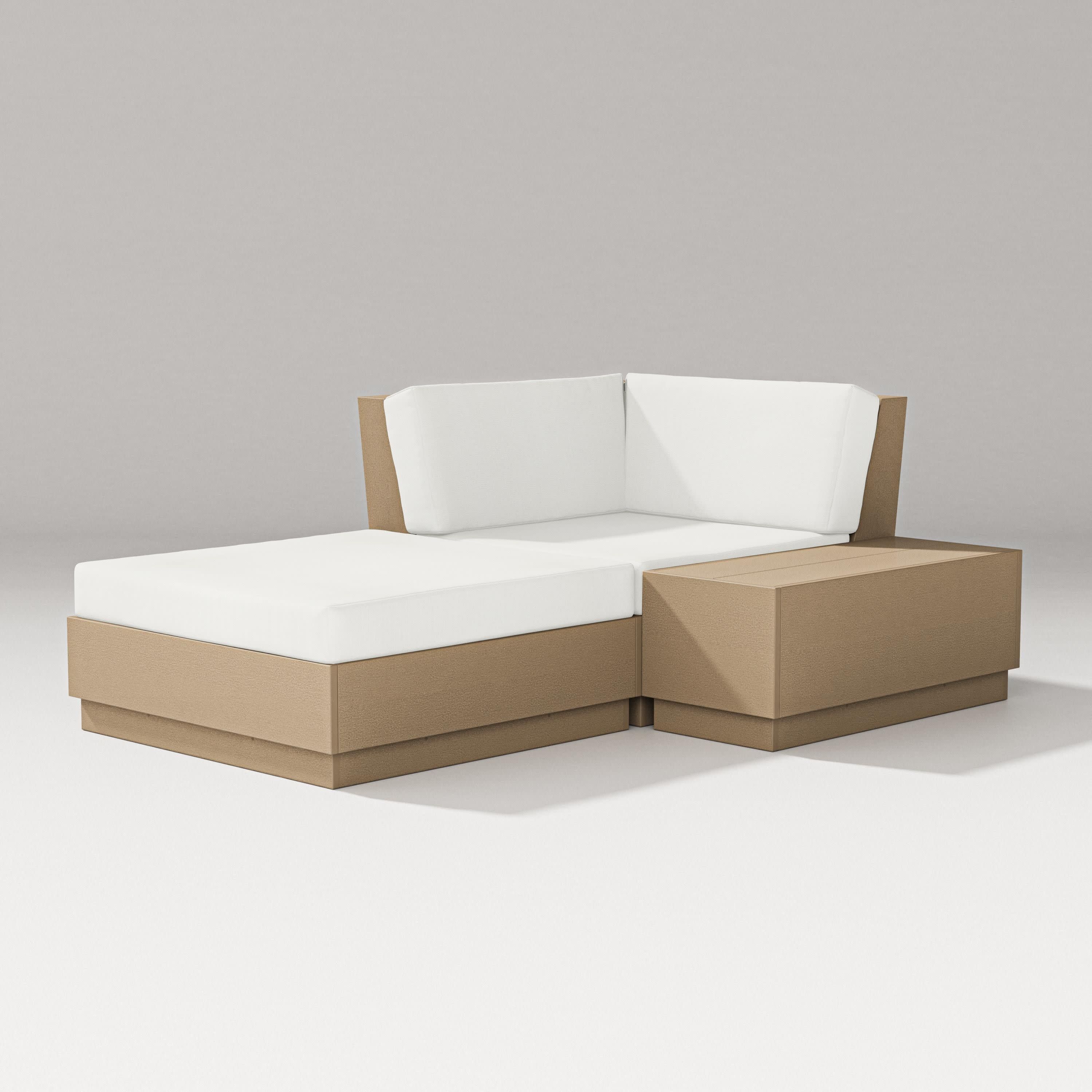 Elevate Corner Chaise in Vintage Sahara / Natural Linen