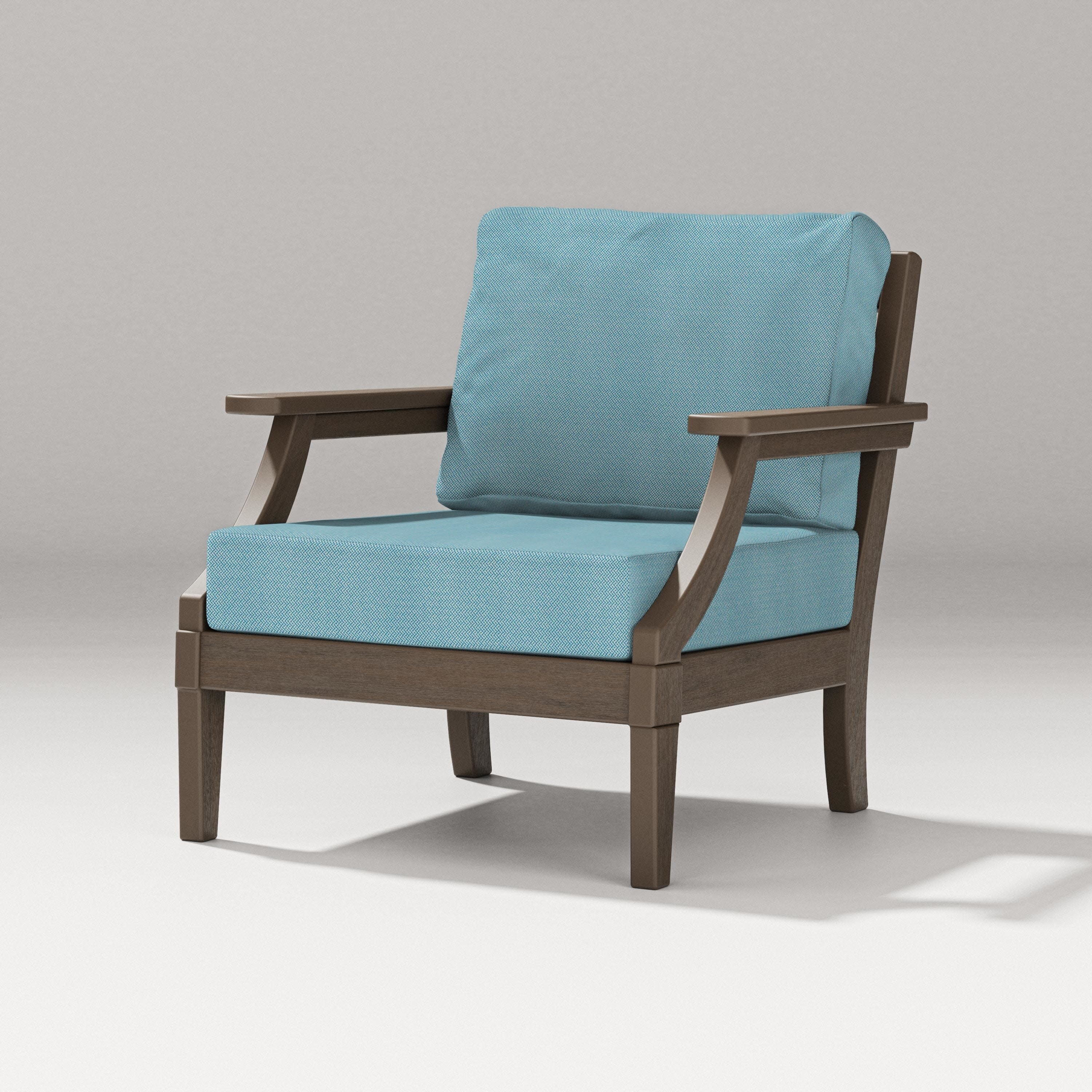 Estate Lounge Chair in Kona / Lattice Sky Blue