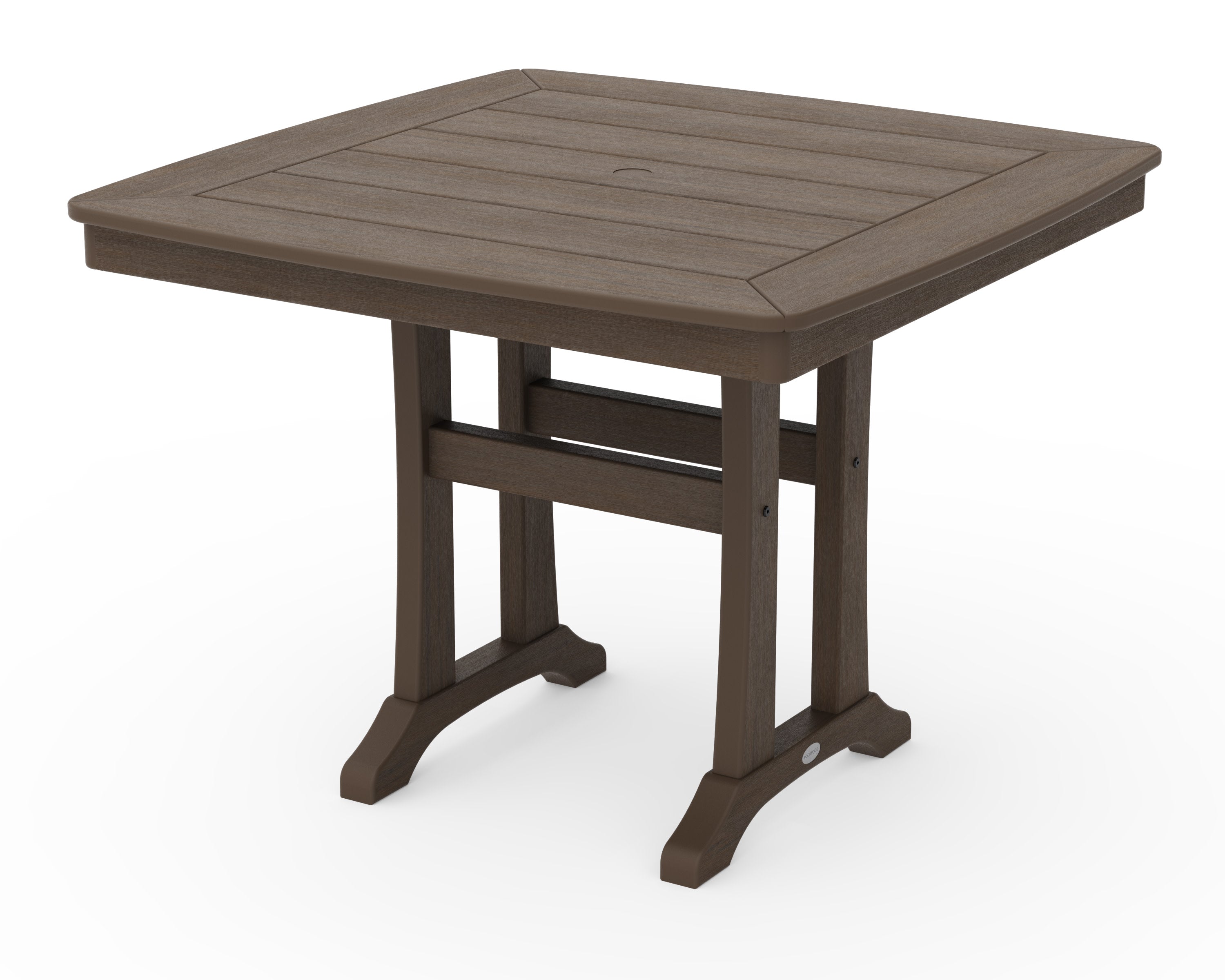 Nautical Trestle 37" Dining Table in Kona