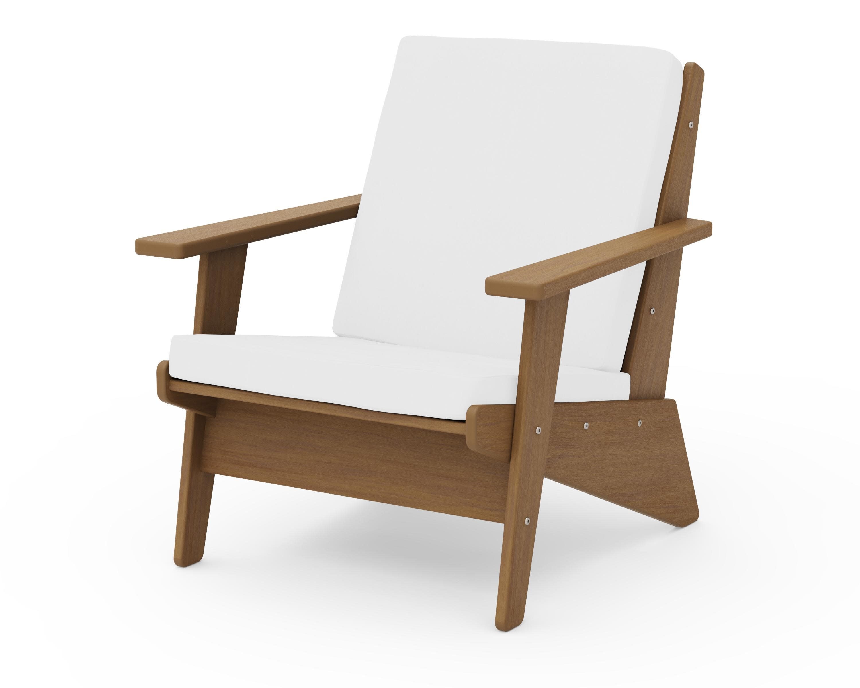 Riviera Modern Lounge Chair in Natural / Natural