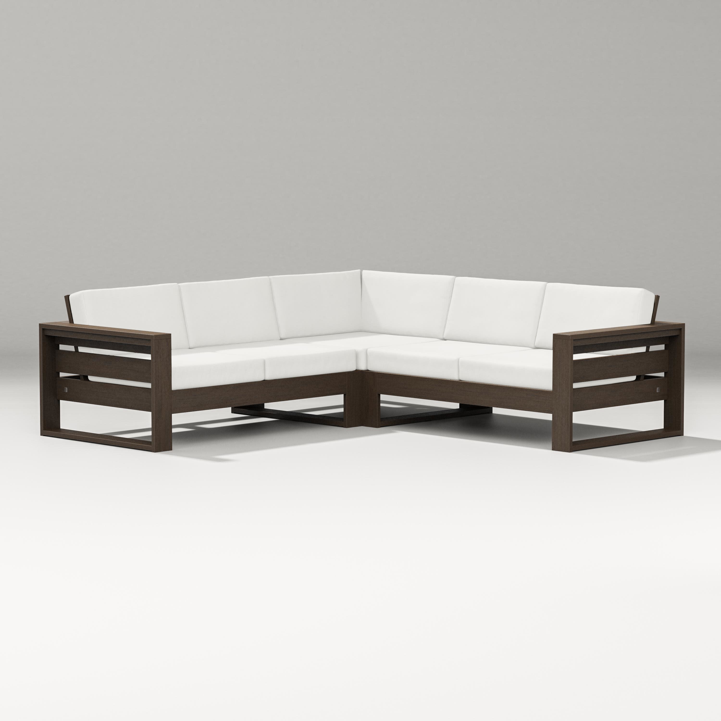 Latitude Corner Sectional in Kona / Natural Linen
