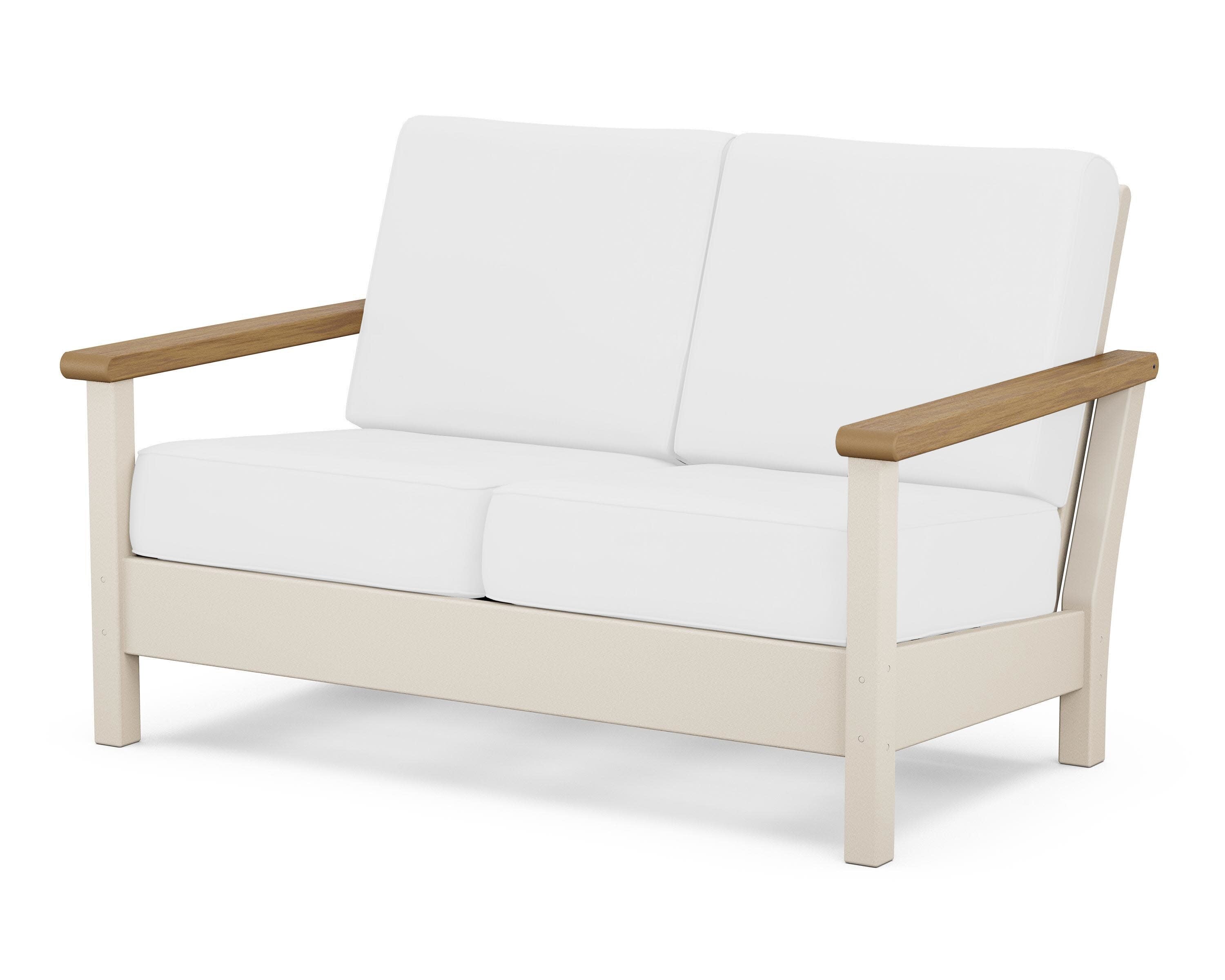 Harbour Deep Seating Loveseat in Sand / Natural / Natural