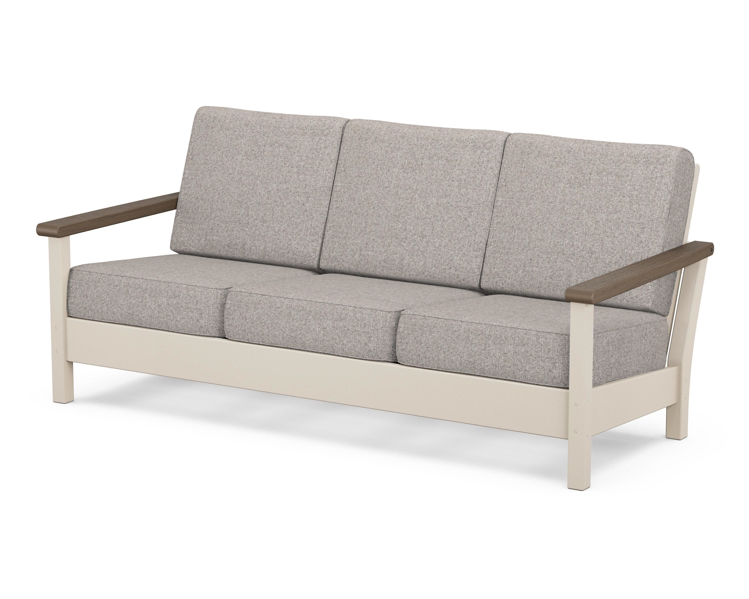 Harbour Deep Seating Sofa in Sand / Kona / Weathered Tweed