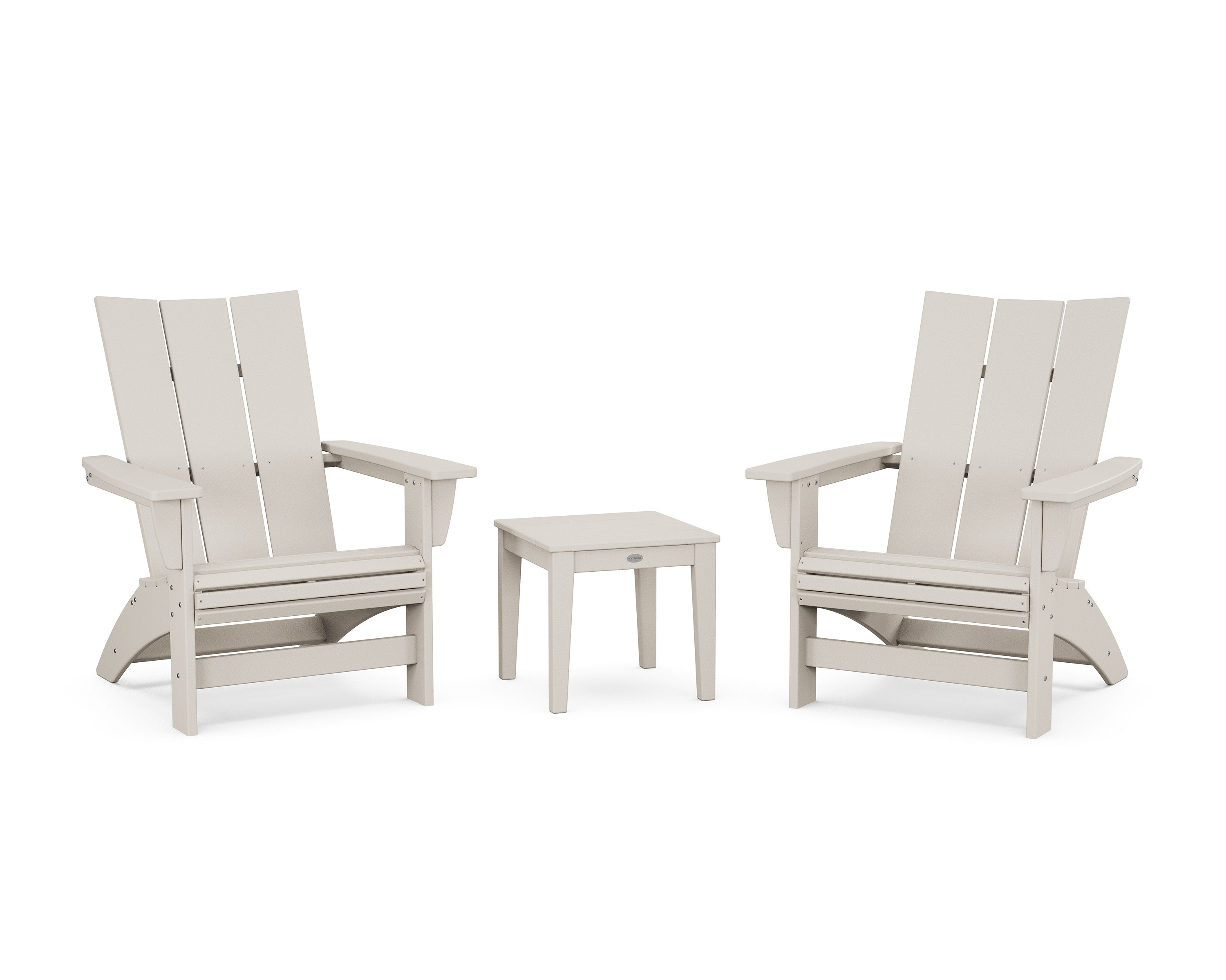 3-Piece Modern Grand Adirondack Set in Sand