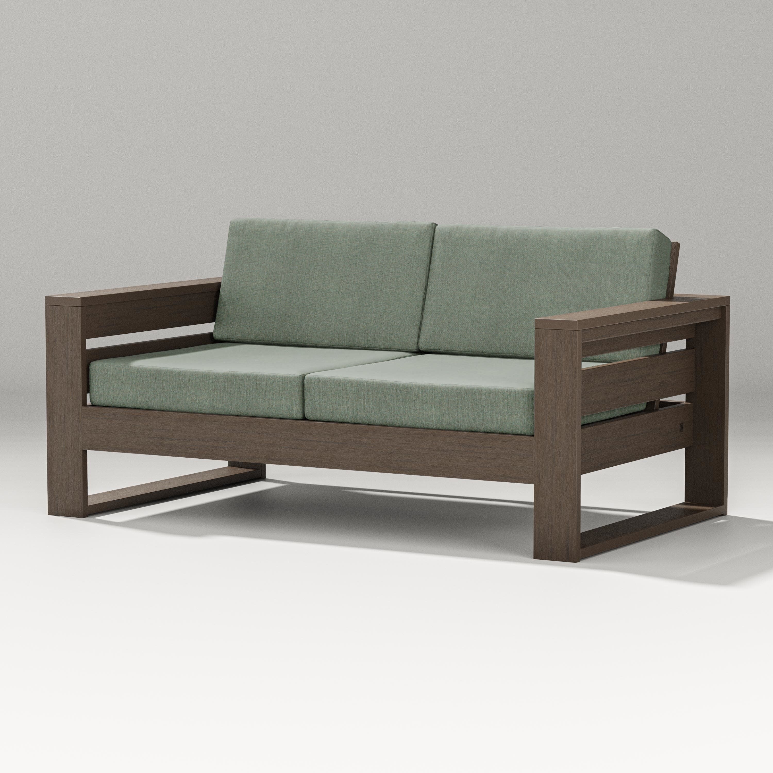 Latitude Loveseat in Kona / Cast Sage